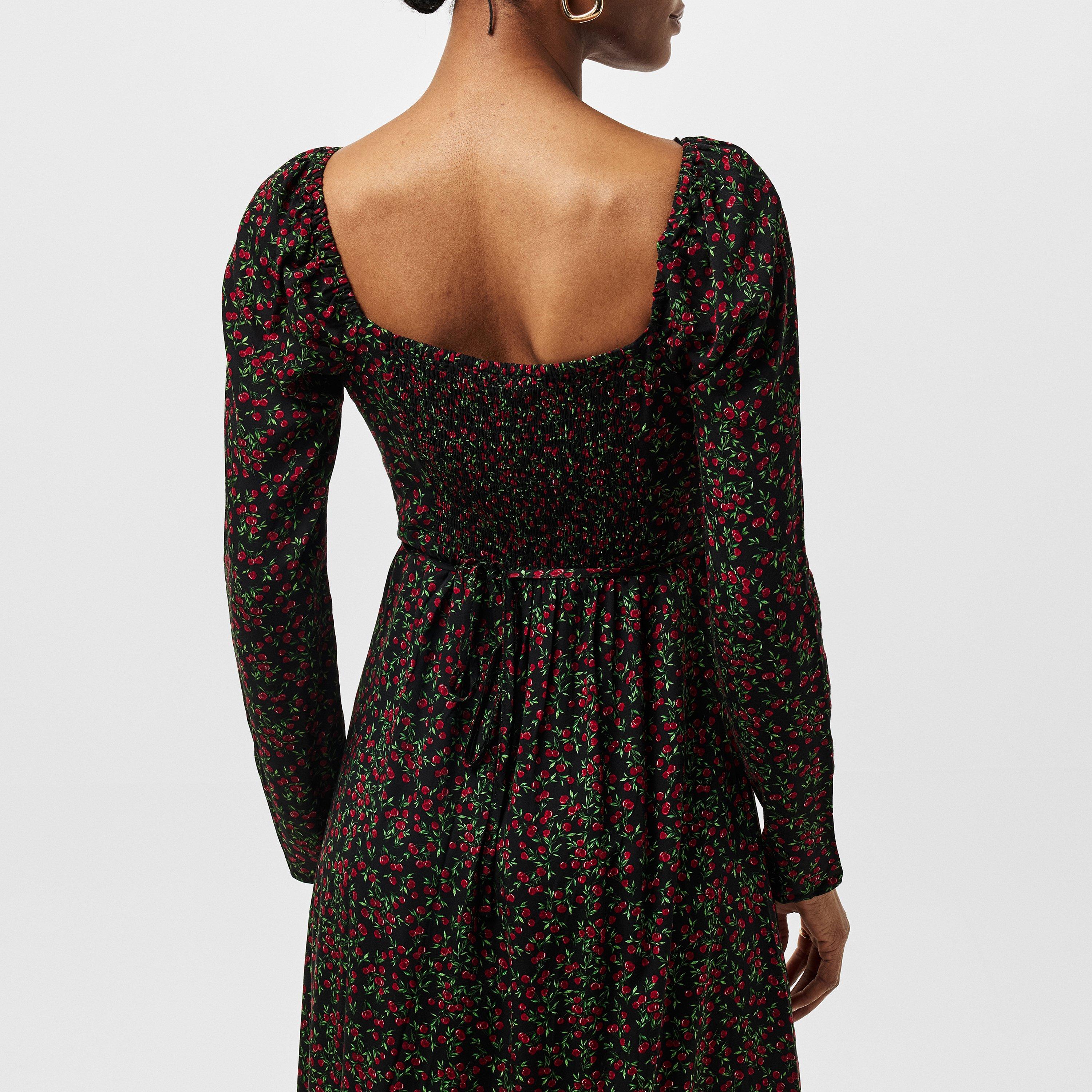 Black - Nobodys Child - Fruit Print Abby Midi Dress - 4