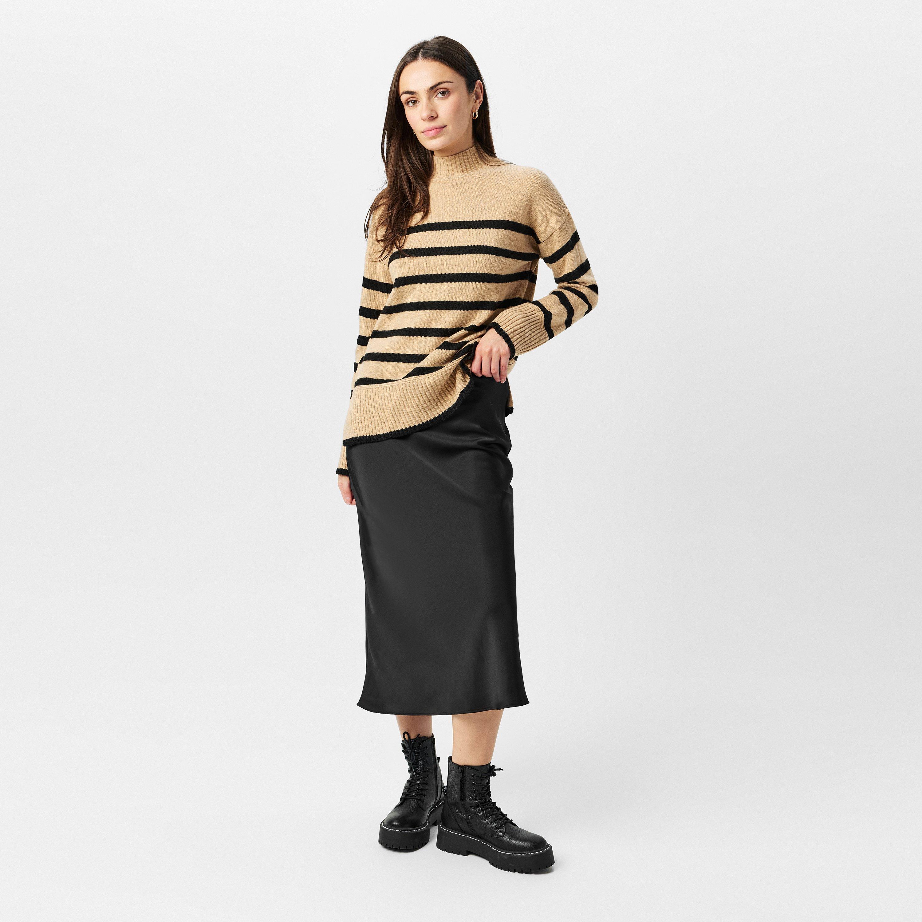 Multi - Nobodys Child - Striped Funnel Longline Jumper - 6