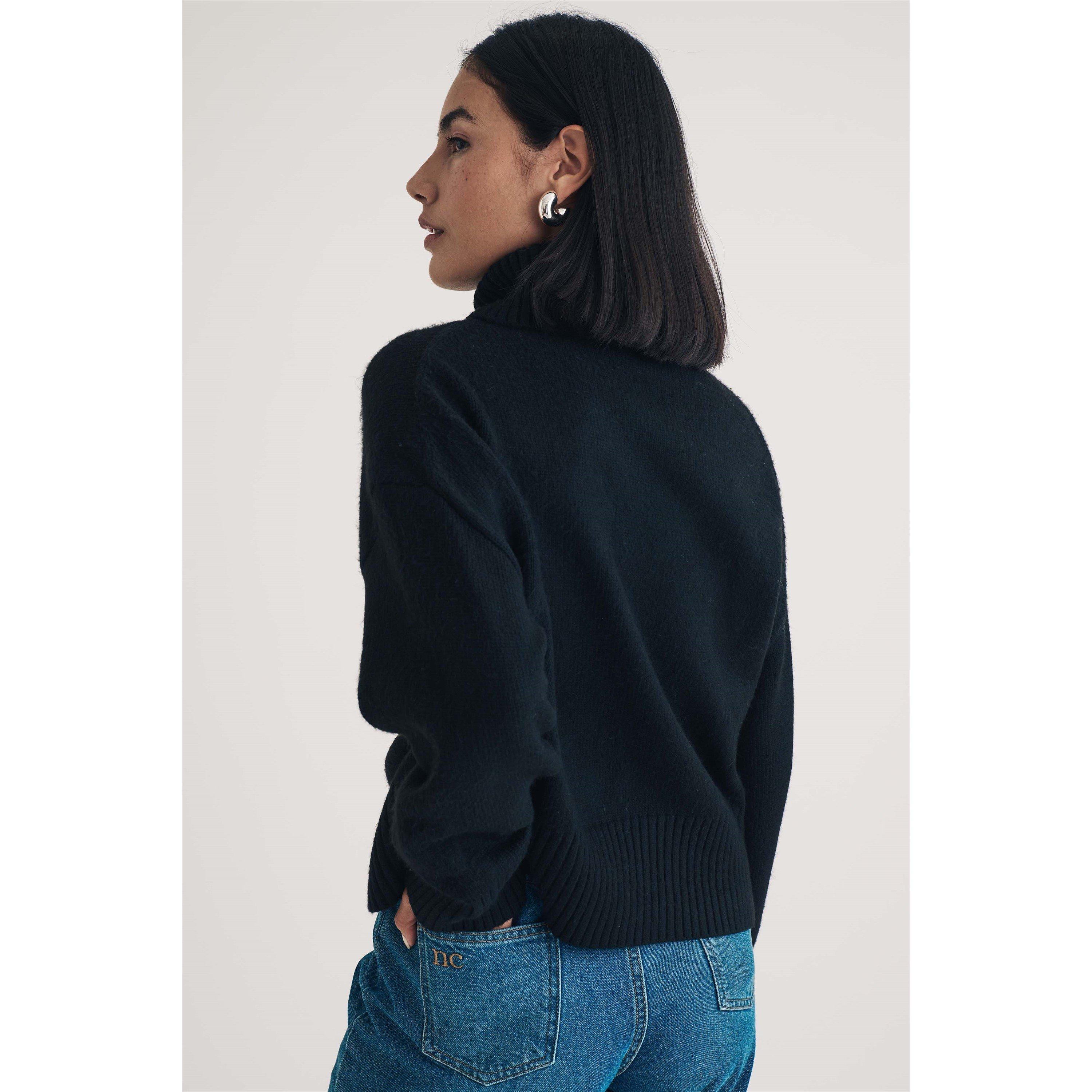 Black - Nobodys Child - Turtleneck Jumper - 2