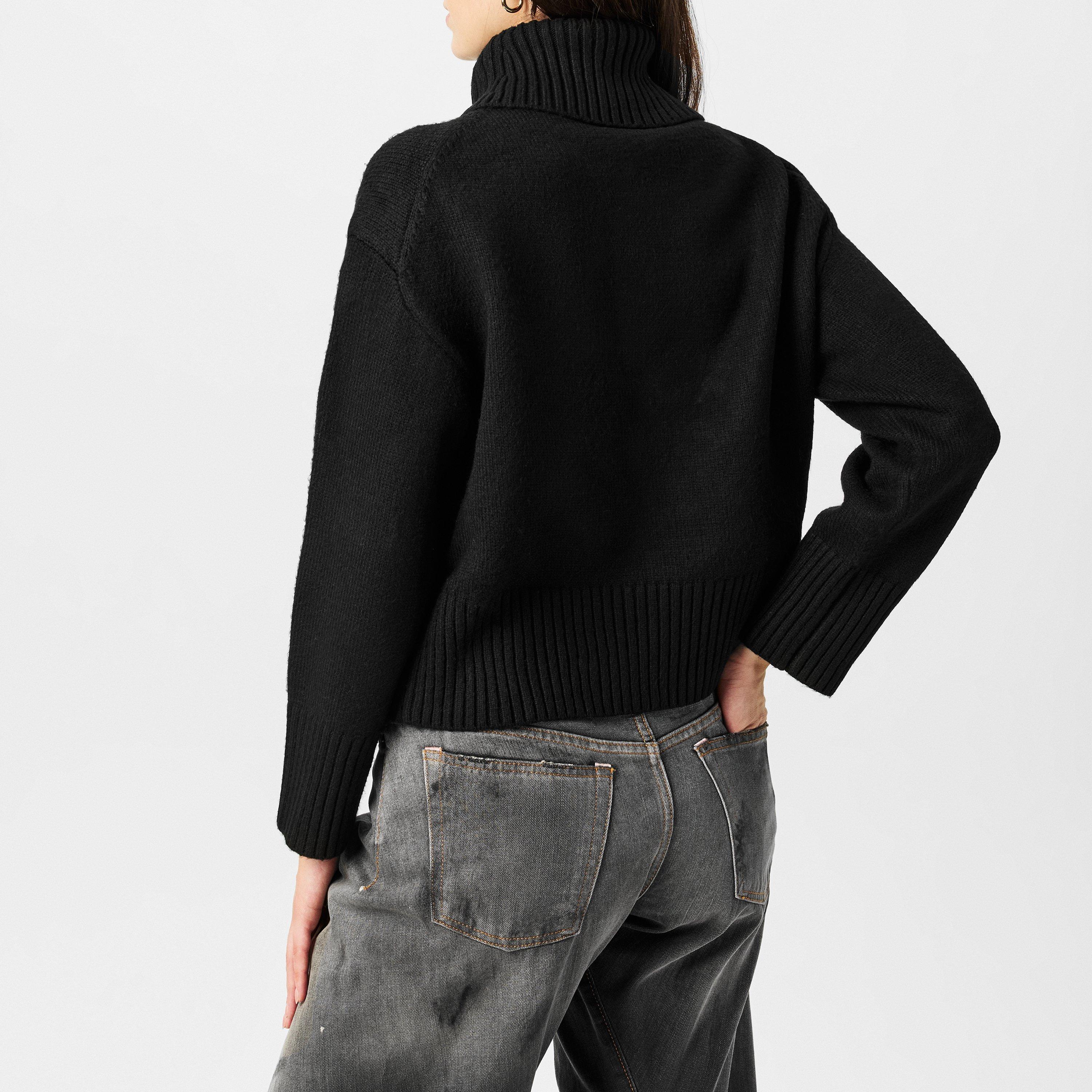 Black - Nobodys Child - Turtleneck Jumper - 4