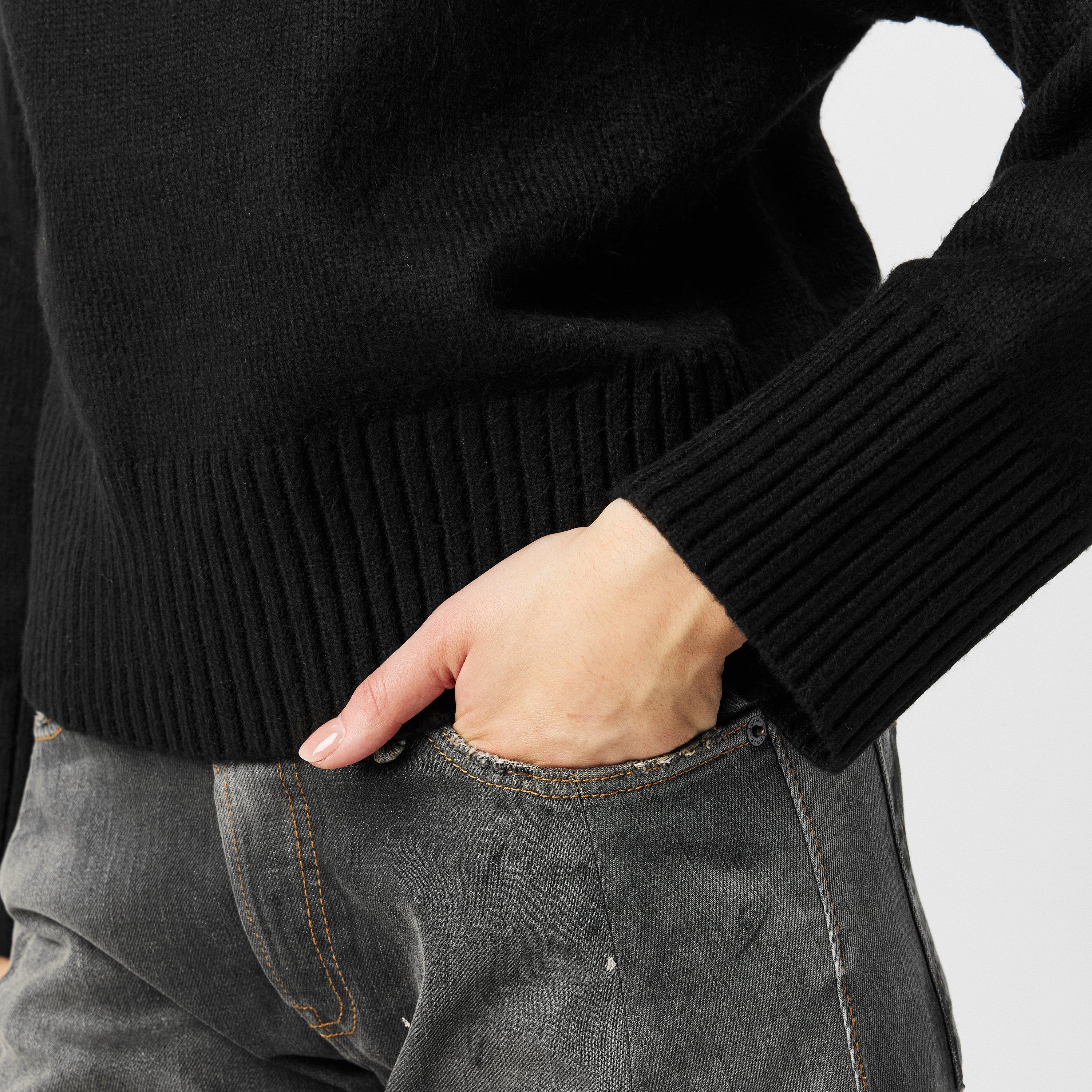 Black - Nobodys Child - Turtleneck Jumper - 5