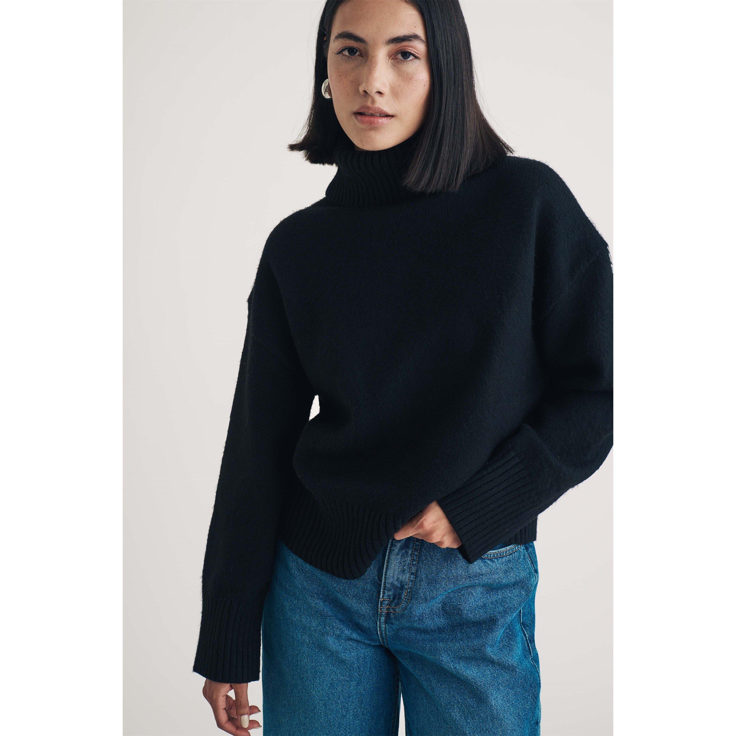 Black - Nobodys Child - Turtleneck Jumper - 6