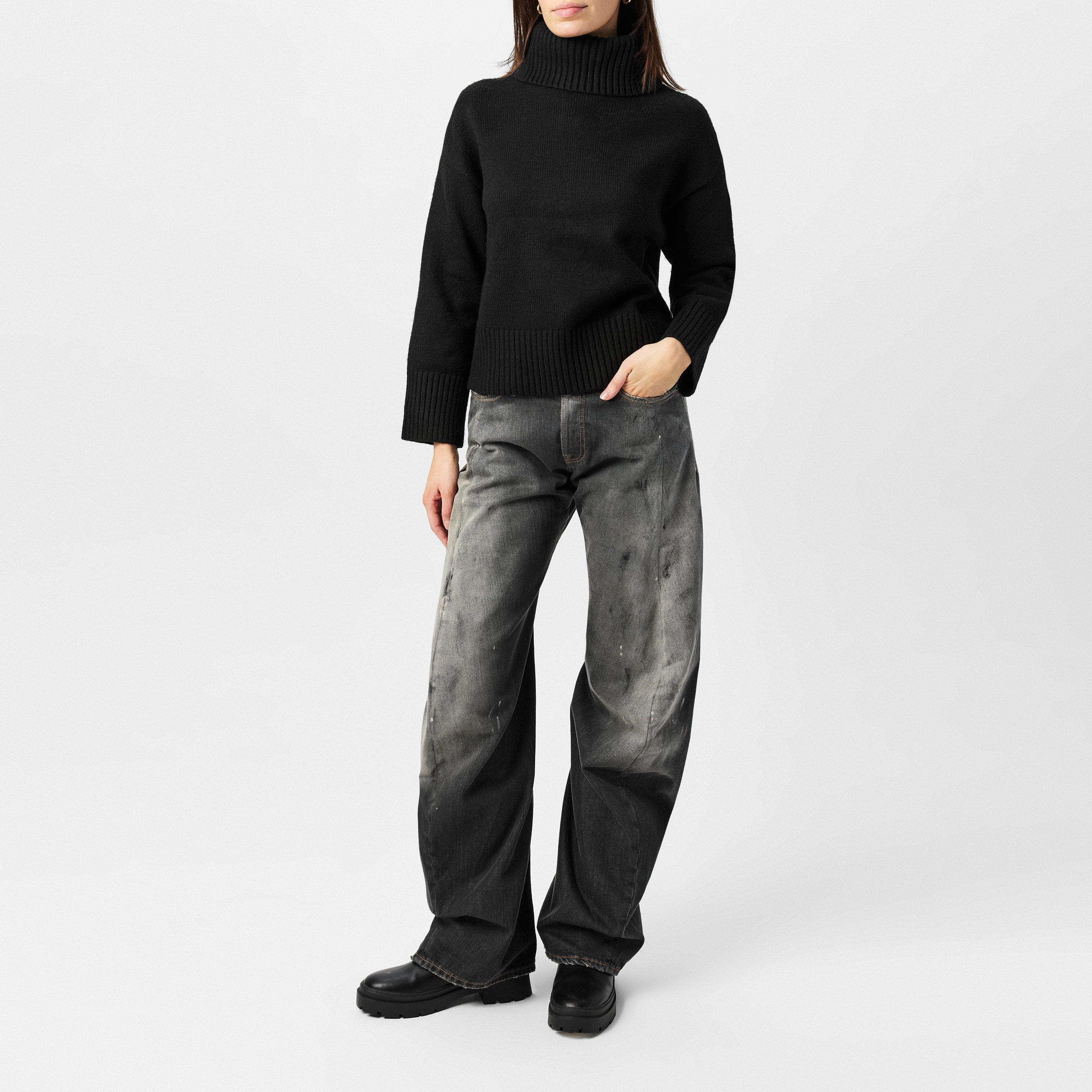 Black - Nobodys Child - Turtleneck Jumper - 7