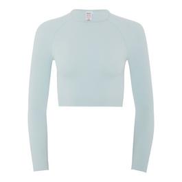 HIIT Seamless Ribbed Long Sleeve Cropped Top