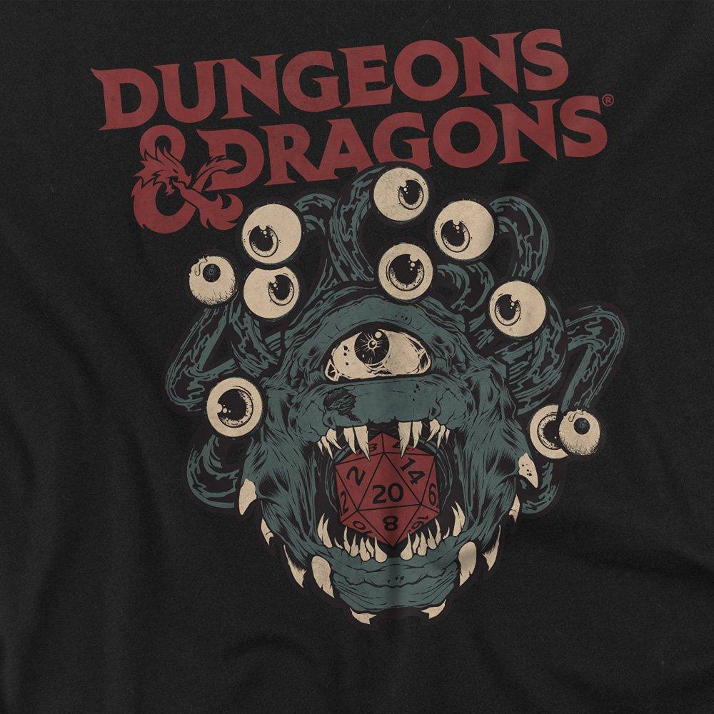 Black - Hasbro - Dungeons & Dragons Beholder Die Mens Mens T-Shirt - 2