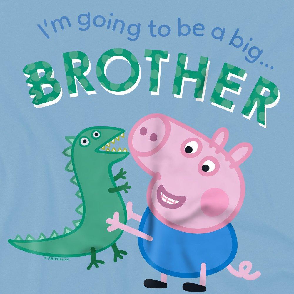 Baby Blue - Hasbro - Peppa Pig George Pig Big Brother Kids T-Shirt Sky - 2