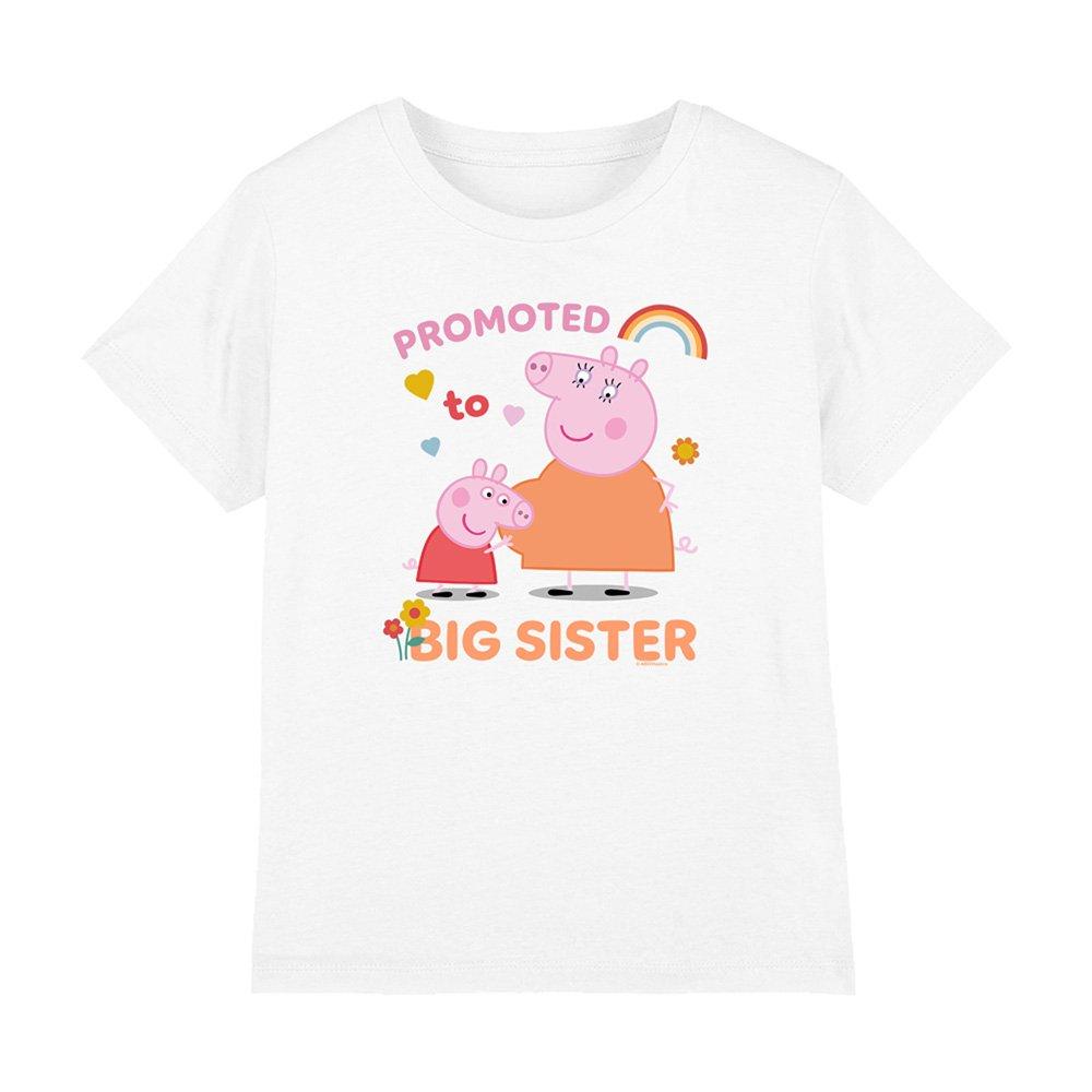 White - Hasbro - Peppa Pig Promoted To Big Sister Kids T-Shirt Whi - 1