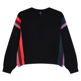 PS Paul Smith Navy Knitted Crew Neck Sweater