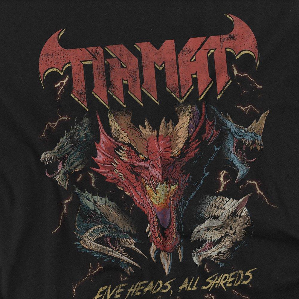 Black - Hasbro - Dungeons Dragons Tiamat 5 Heads Dragon T-Shirt Bl - 2