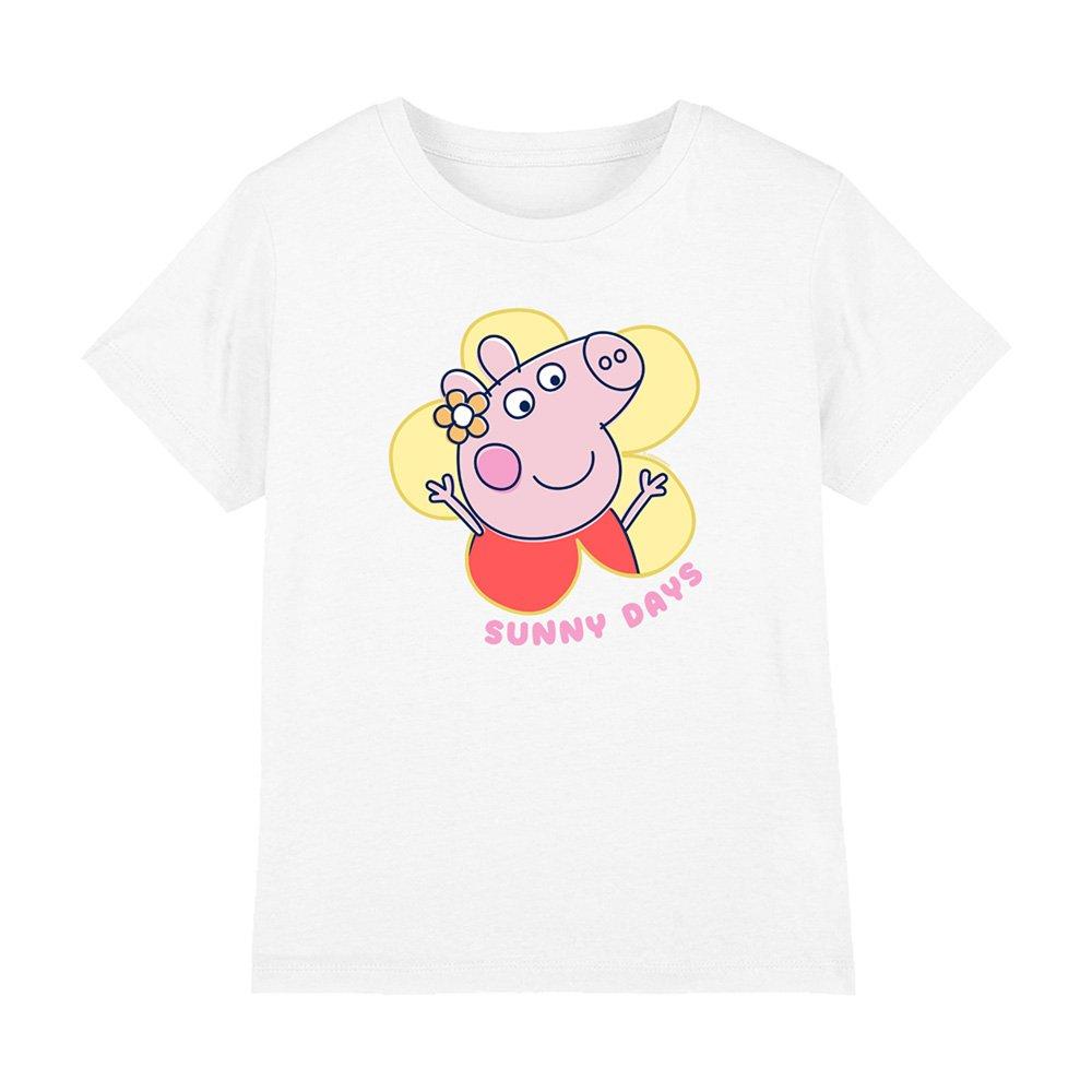 White - Hasbro - Peppa Pig Sunny Days Flower Kids T-Shirt White - 1