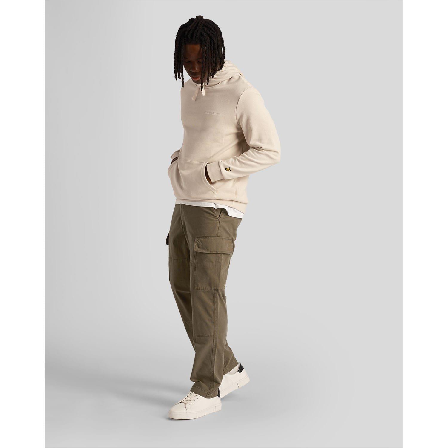 Cream - Lyle and Scott - Loopback Embroidered Hoodie - 2