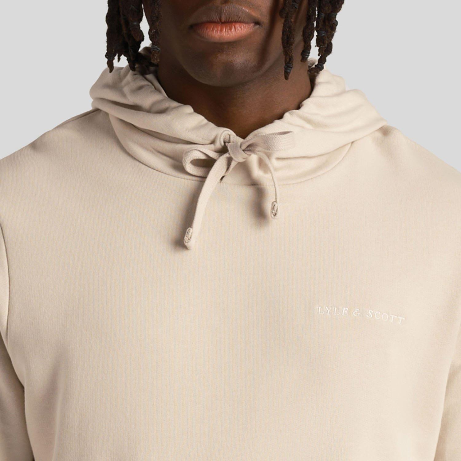 Cream - Lyle and Scott - Loopback Embroidered Hoodie - 4