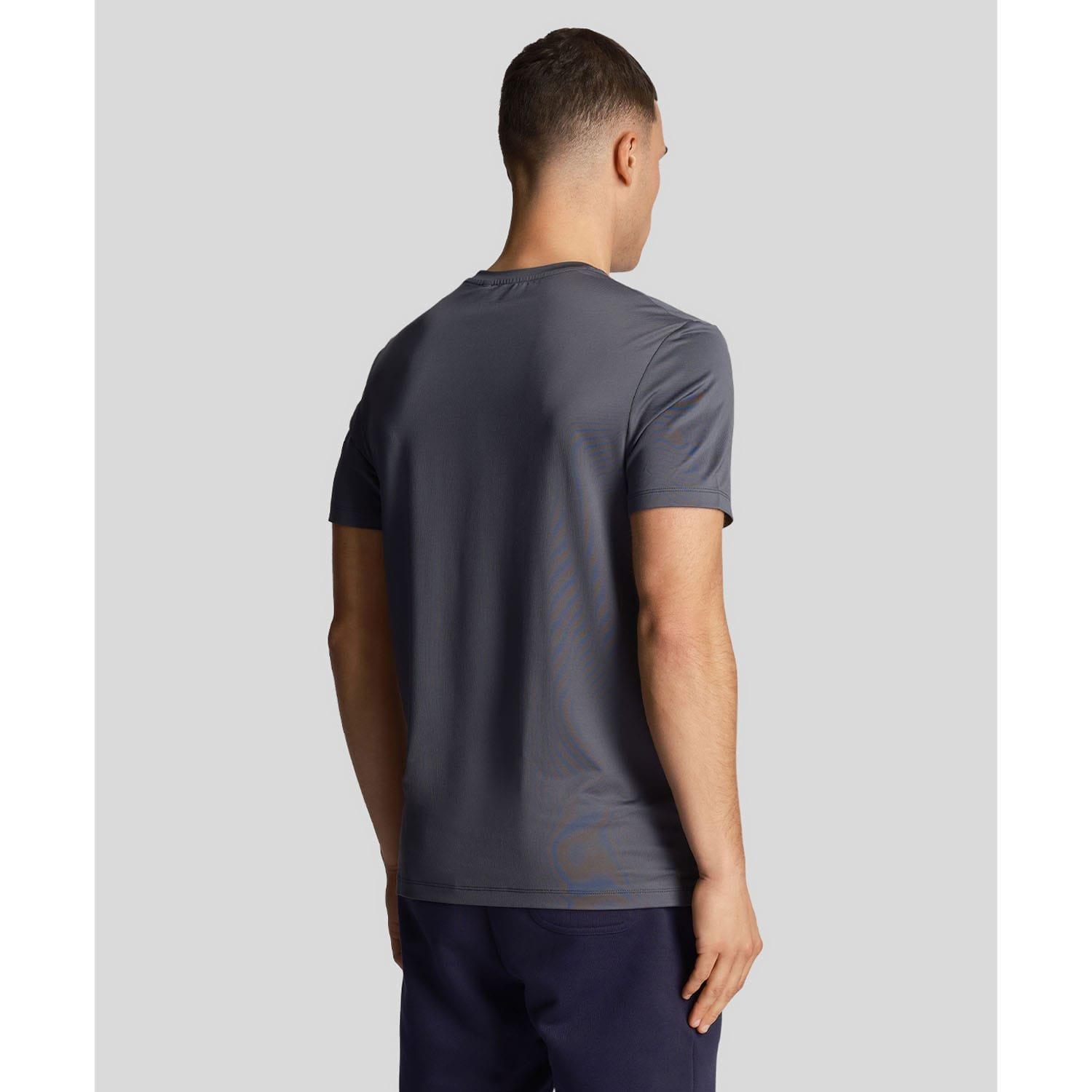 Navy - Lyle and Scott - Shoulder Branded T-Shirt - 3