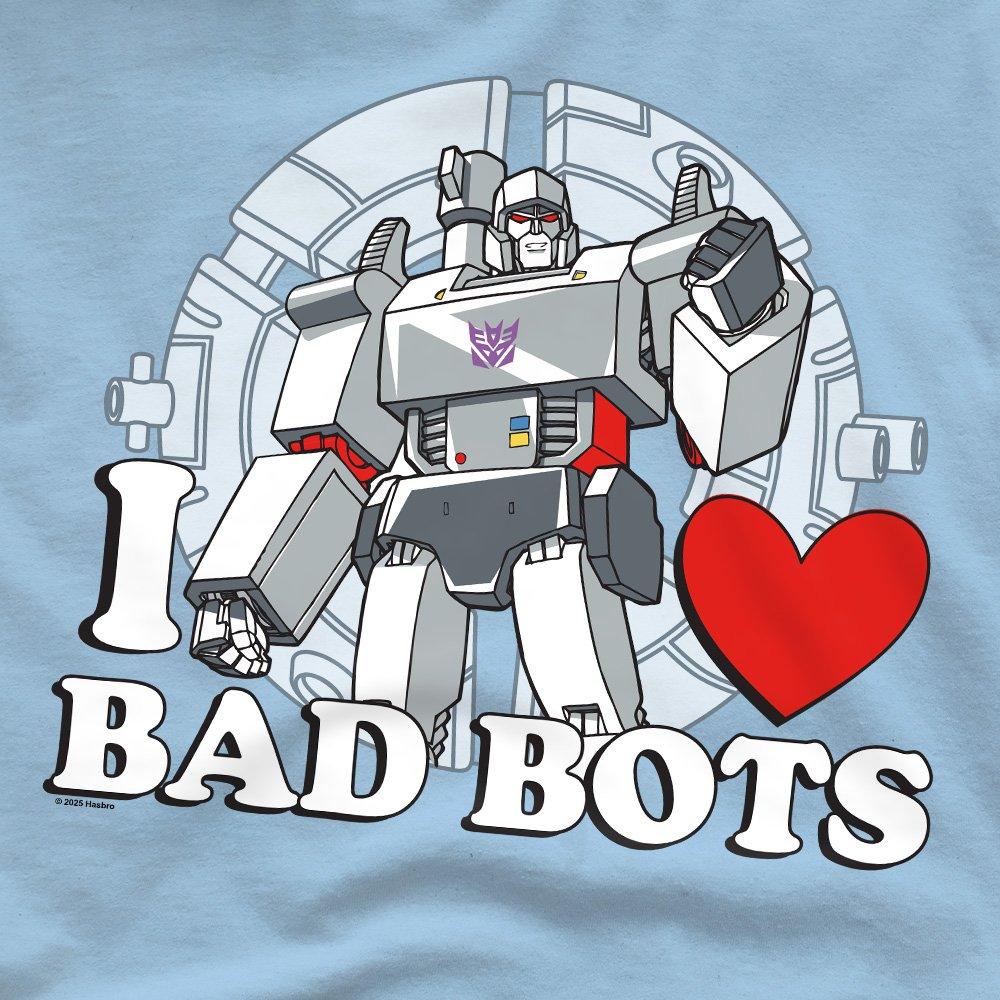 Light Blue - Hasbro - Transformers I Love Bots Adults T-Shirt Light Blu - 2