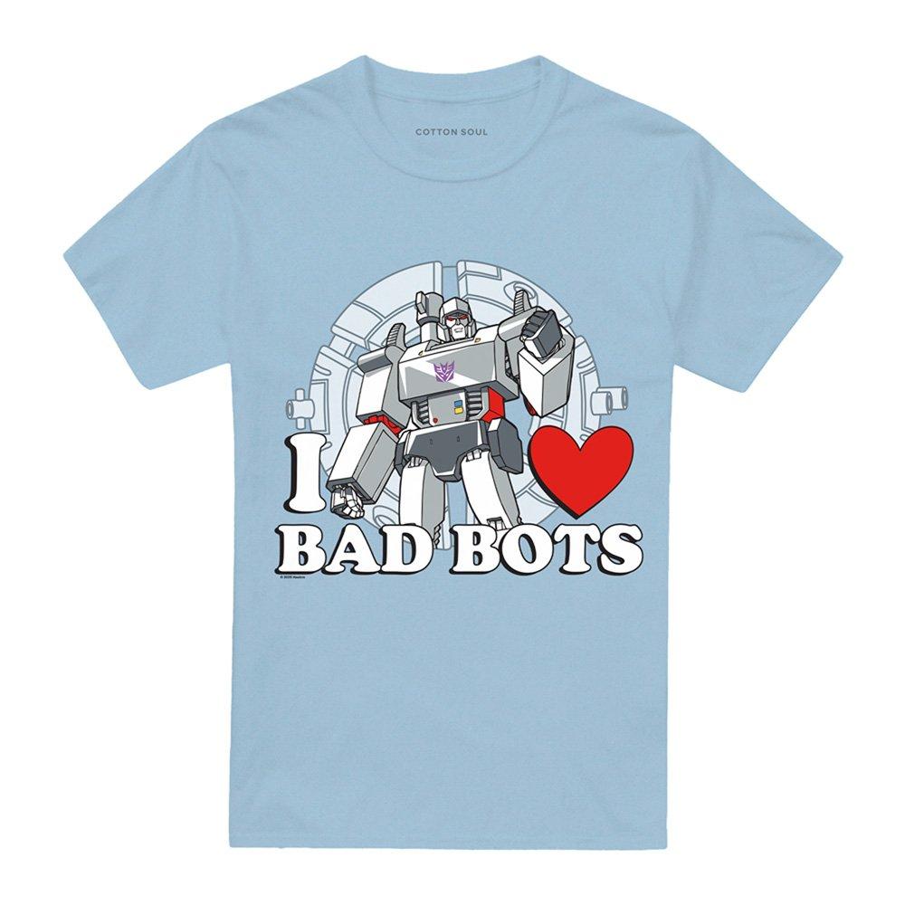 Light Blue - Hasbro - Transformers I Love Bots Adults T-Shirt Light Blu - 4