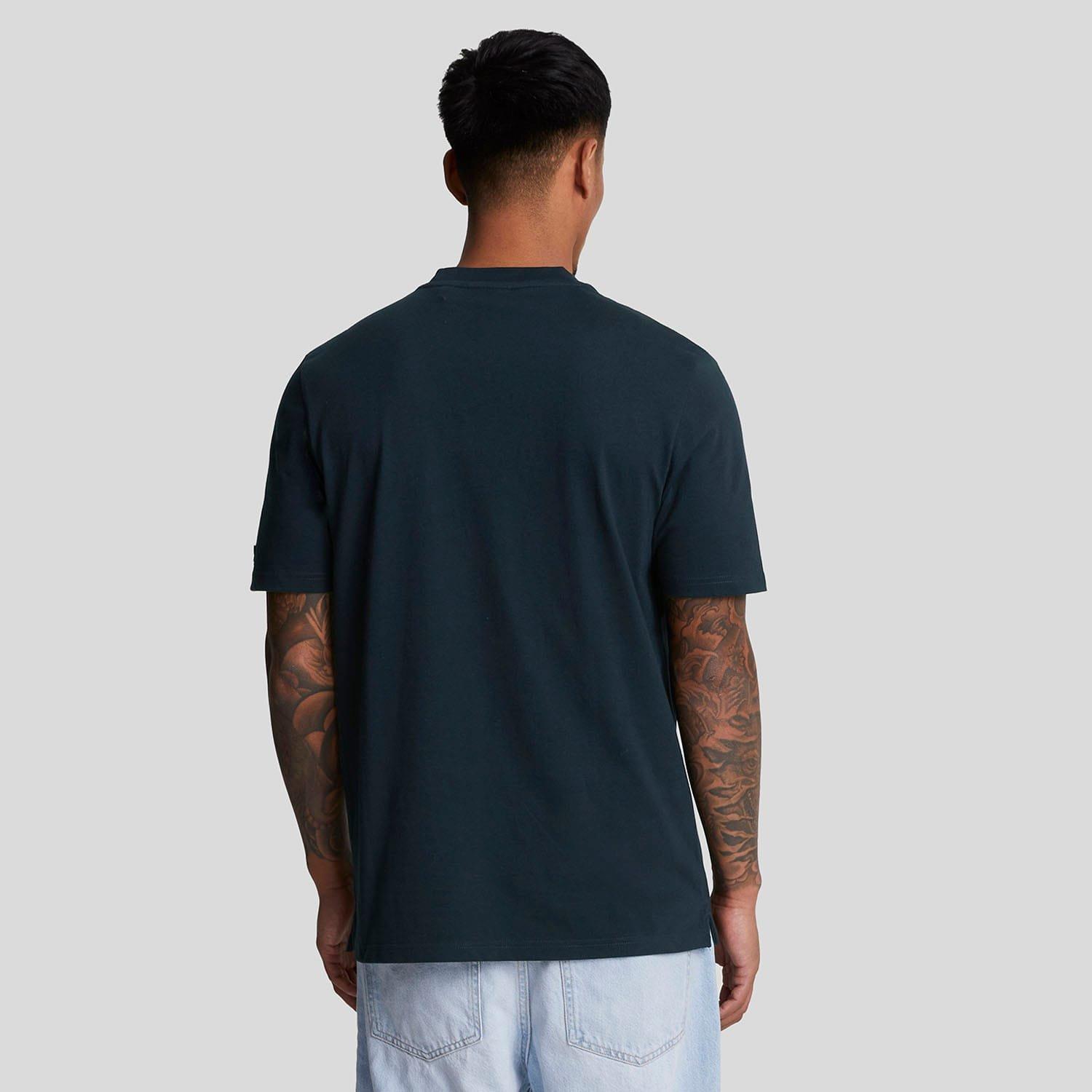 Navy - Lyle and Scott - Stamp T-Shirt - 3