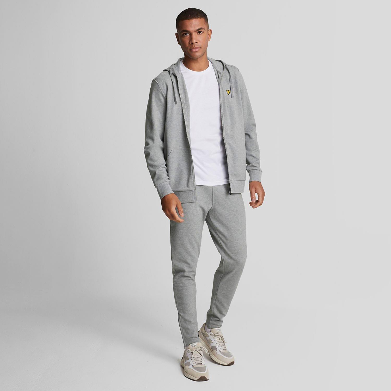 Grey - Lyle and Scott - Fly Fleece Tracksuit Bottoms - 2