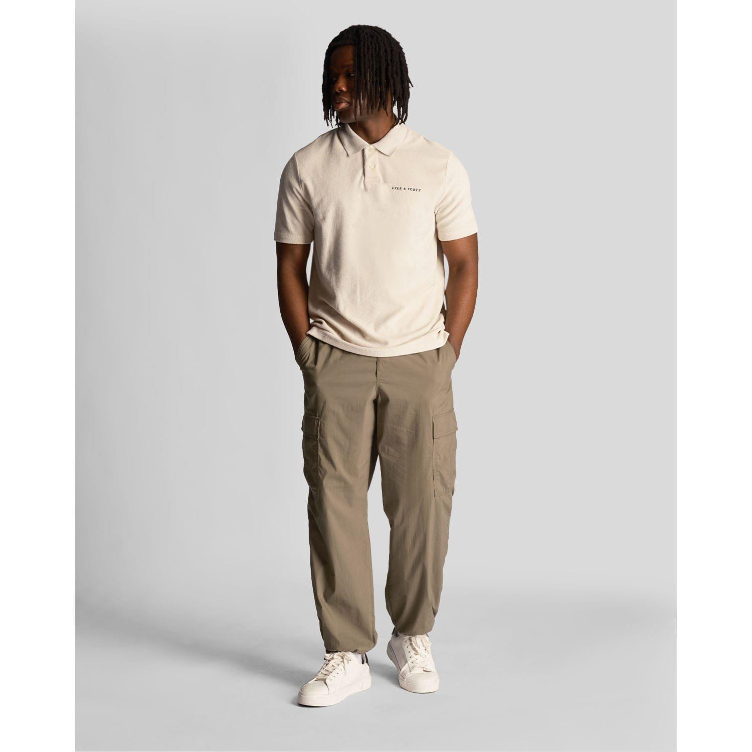 Cream - Lyle and Scott - Towelling Polo Shirt - 2