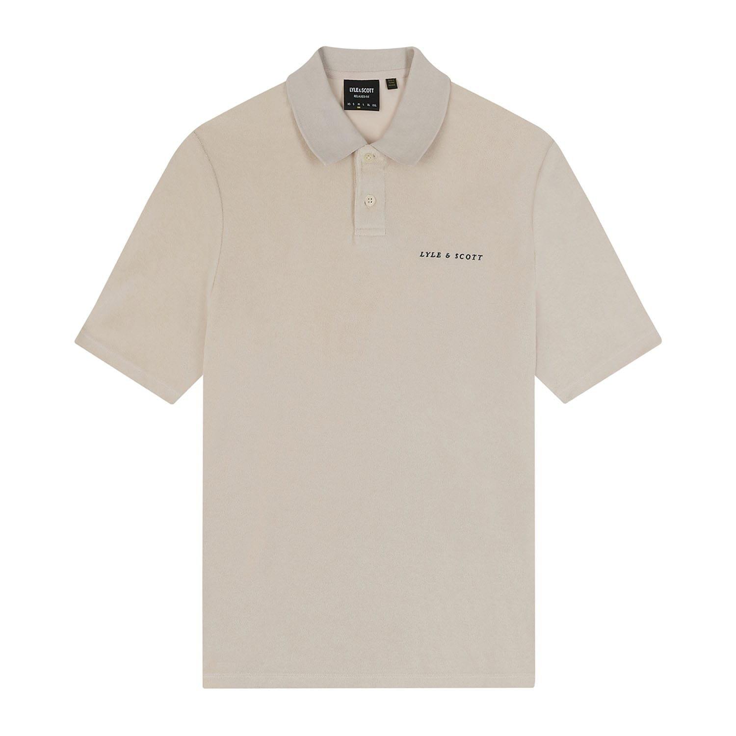 Cream - Lyle and Scott - Towelling Polo Shirt - 5