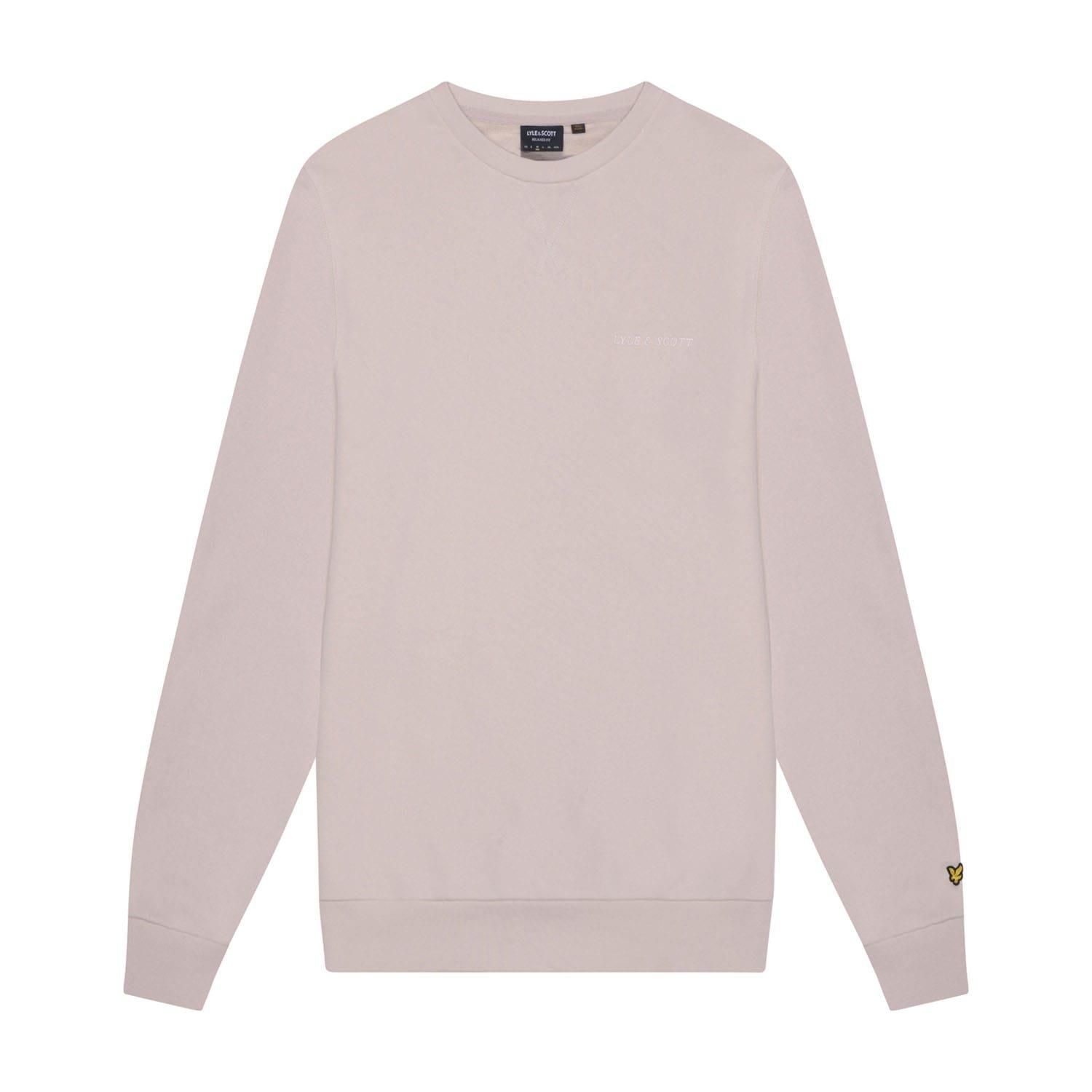 Cream - Lyle and Scott - Loopback Embroidered Crewneck Sweatshirt - 5