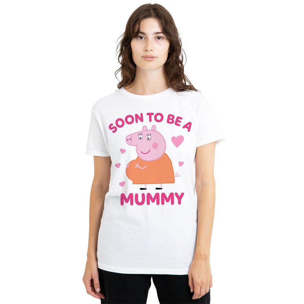 White - Hasbro - Peppa Pig Mummy Pig Soon To Be T-Shirt White - 1