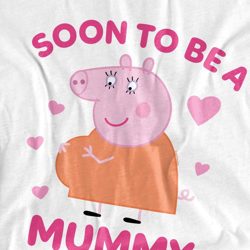 White - Hasbro - Peppa Pig Mummy Pig Soon To Be T-Shirt White - 2