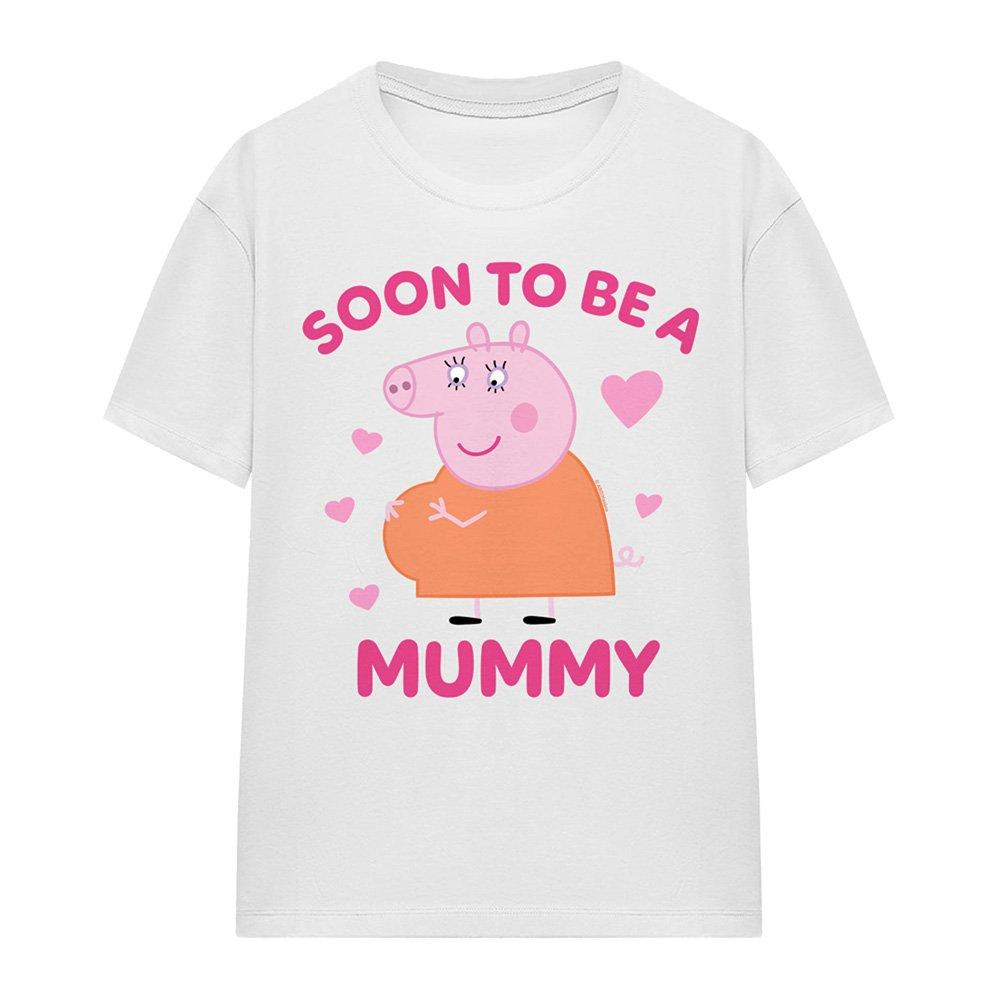 White - Hasbro - Peppa Pig Mummy Pig Soon To Be T-Shirt White - 4