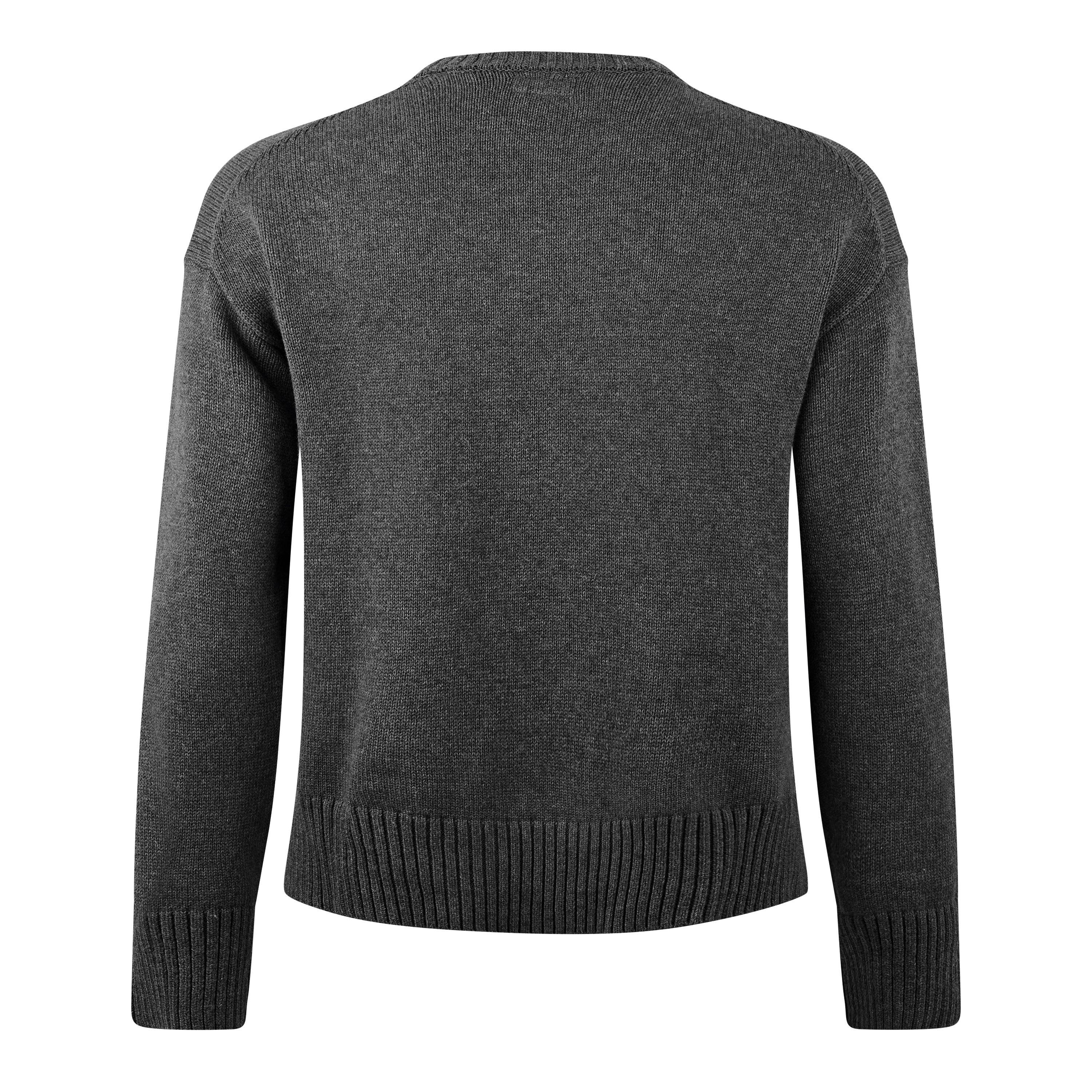 Cobbleston Hthr - Guess - Women&#x27;s Triangle Knitted Crew Neck Jumper - 6