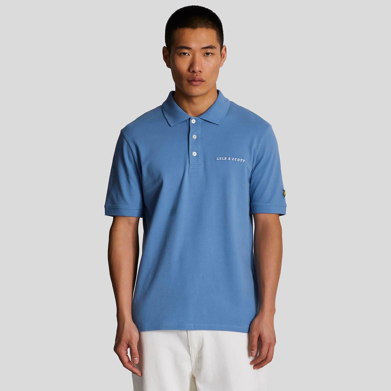 Blue - Lyle and Scott - Embroidered Polo Shirt - 1