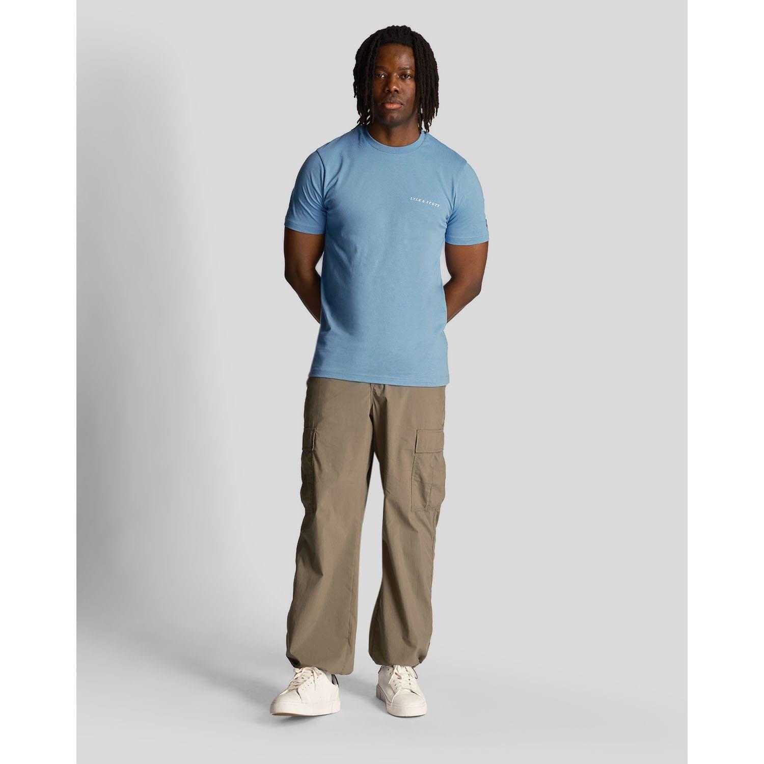 Blue - Lyle and Scott - Embroidered T-Shirt - 2