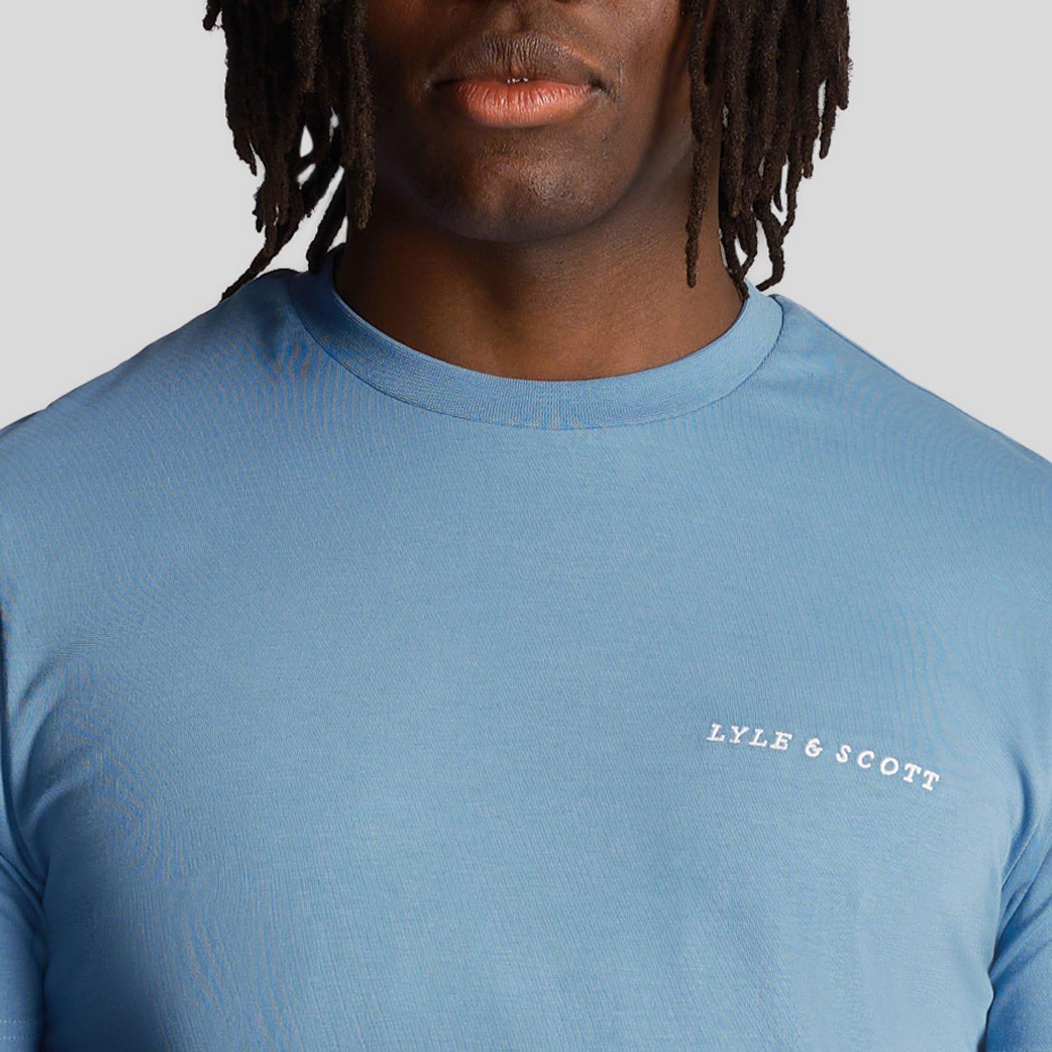 Blue - Lyle and Scott - Embroidered T-Shirt - 4