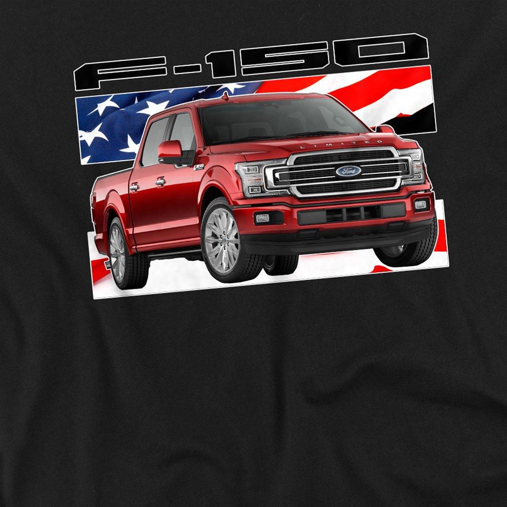 Black - Ford - Ford Trucks F 150 Flag Long Sleeve T-Shirt Black - 2