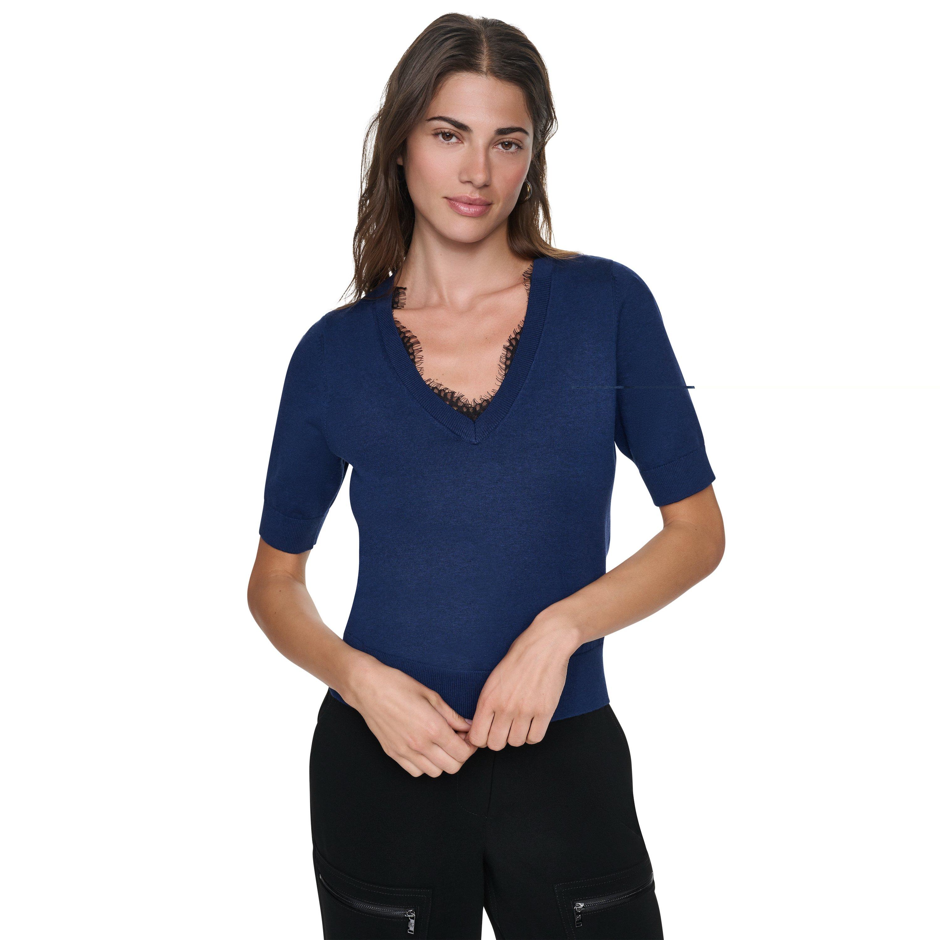 Intrepid Blue - DKNY - DKNY Nk Lace Trim Ld64 - 3