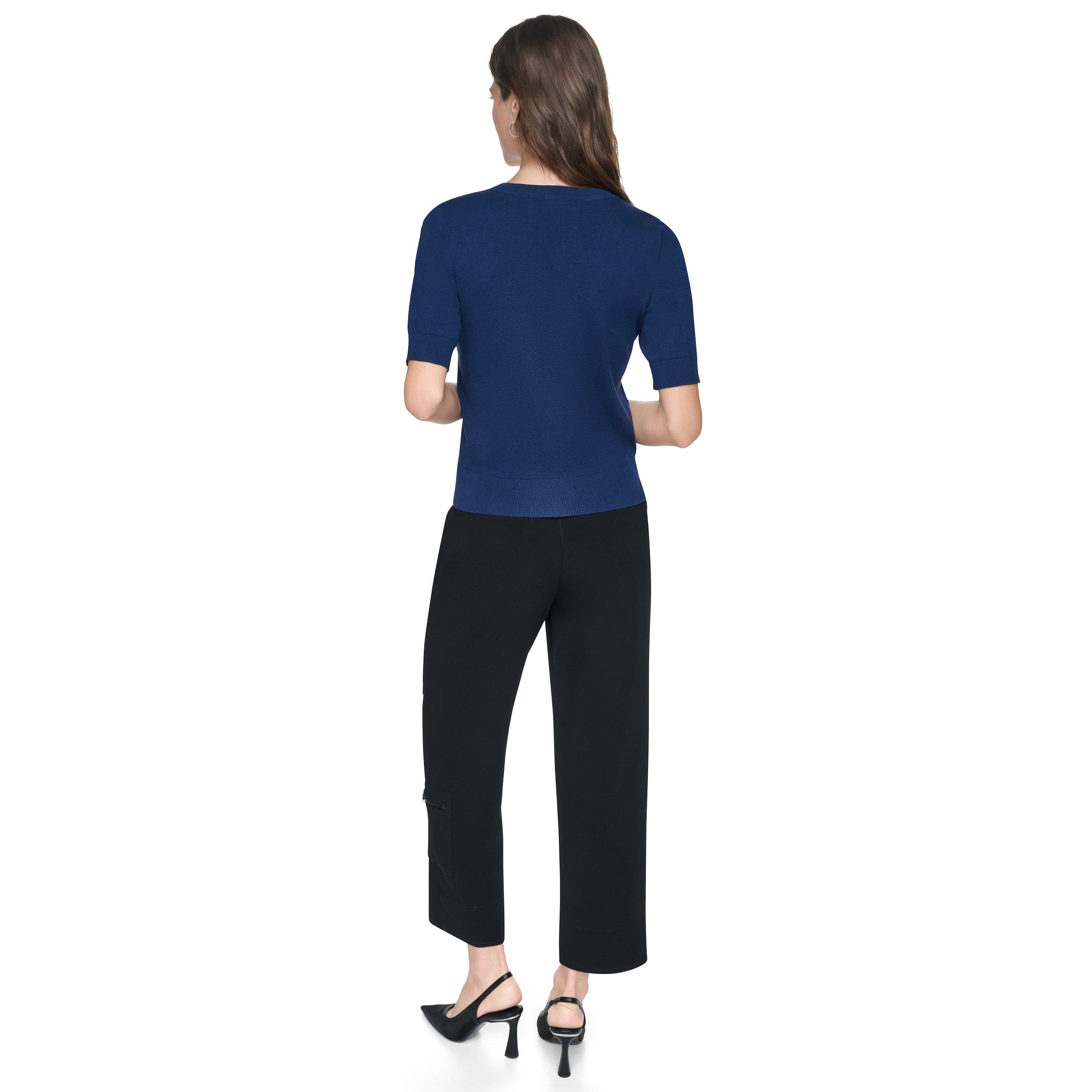 Intrepid Blue - DKNY - DKNY Nk Lace Trim Ld64 - 4