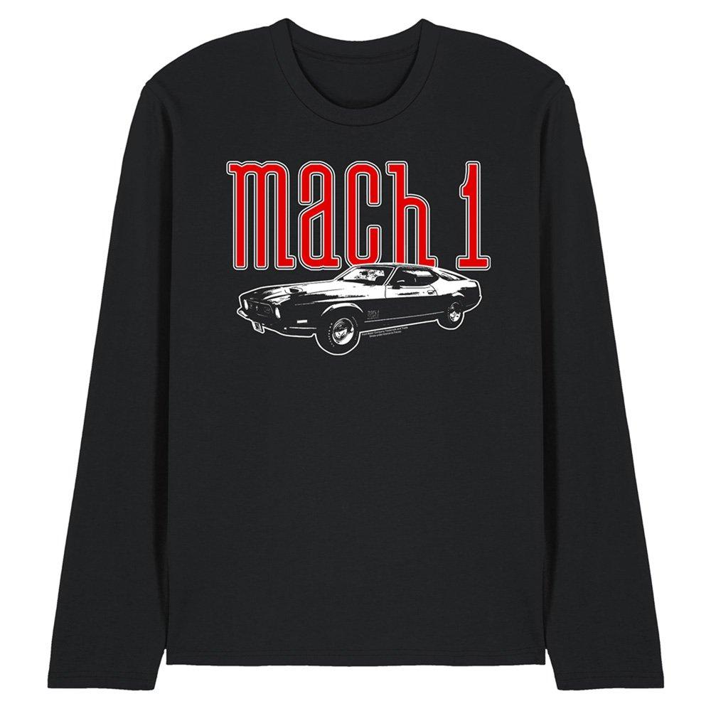 Black - Ford - Ford Mustang Mach 1 Long Sleeve T-Shirt Black - 1