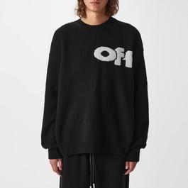 Off White Logo Knit Jumper