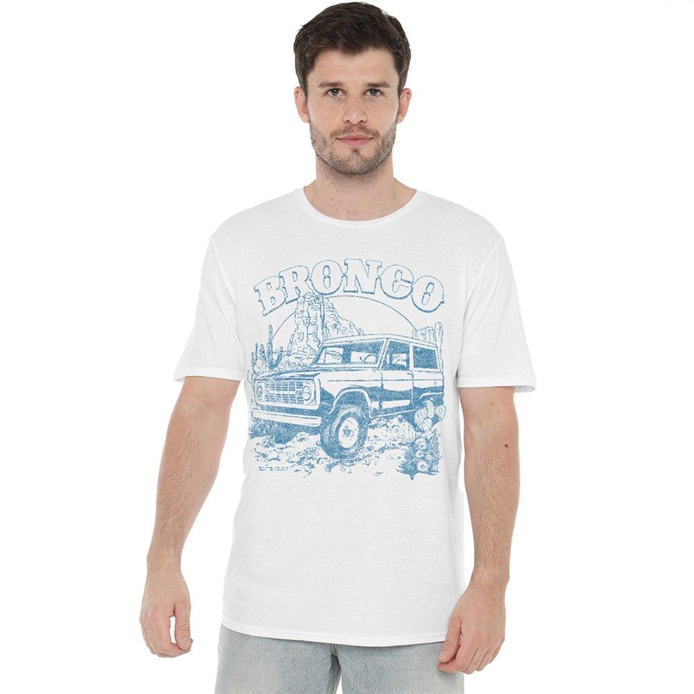 White - Ford - Ford Bronco Desert Blue Mono T-Shirt White - 1
