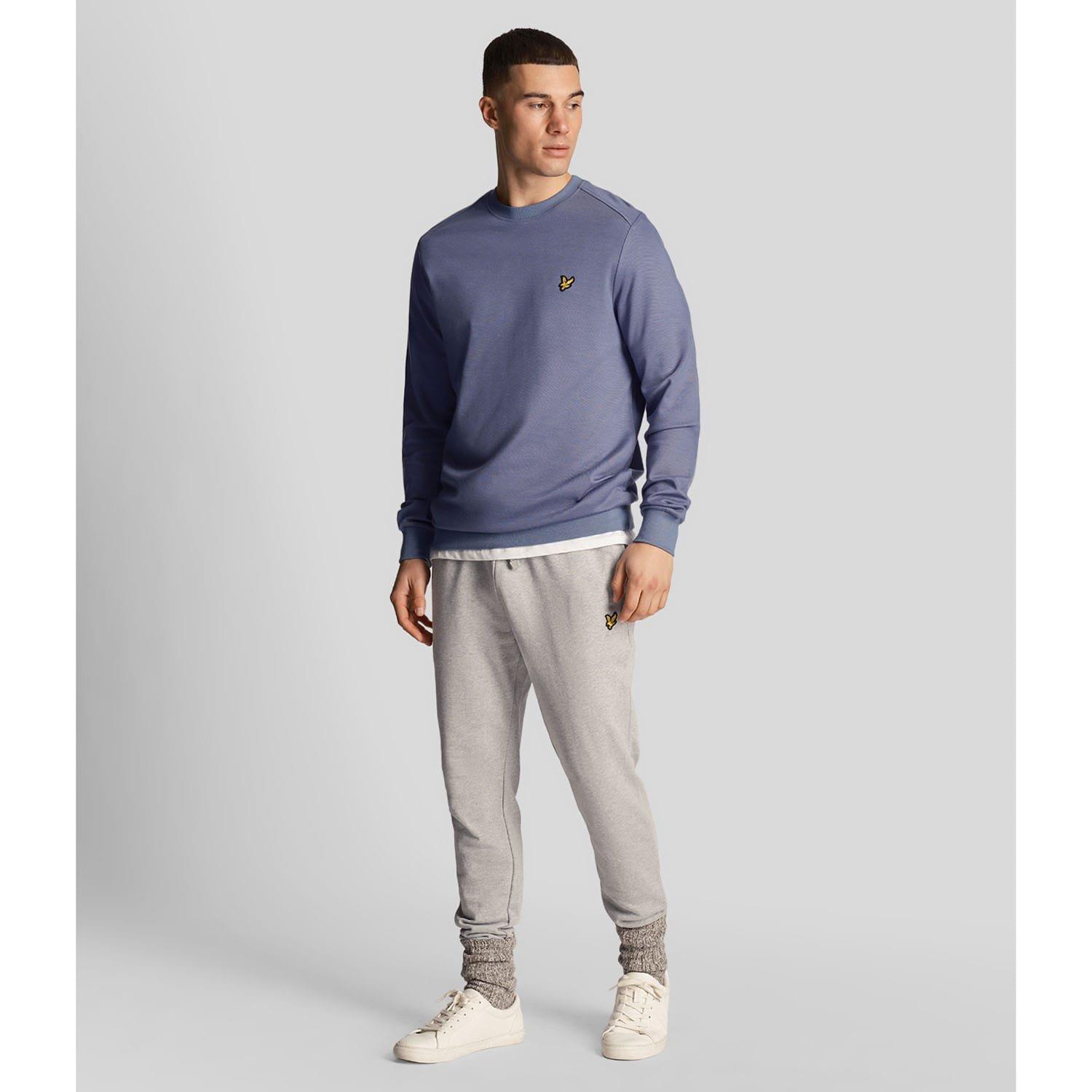 Blue - Lyle and Scott - Fly Fleece Crewneck Sweatshirt - 2