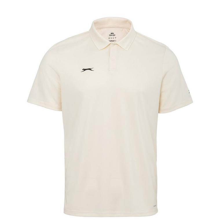 Crème - Slazenger - Short Sleeve Cricket Shirt Mens - 1