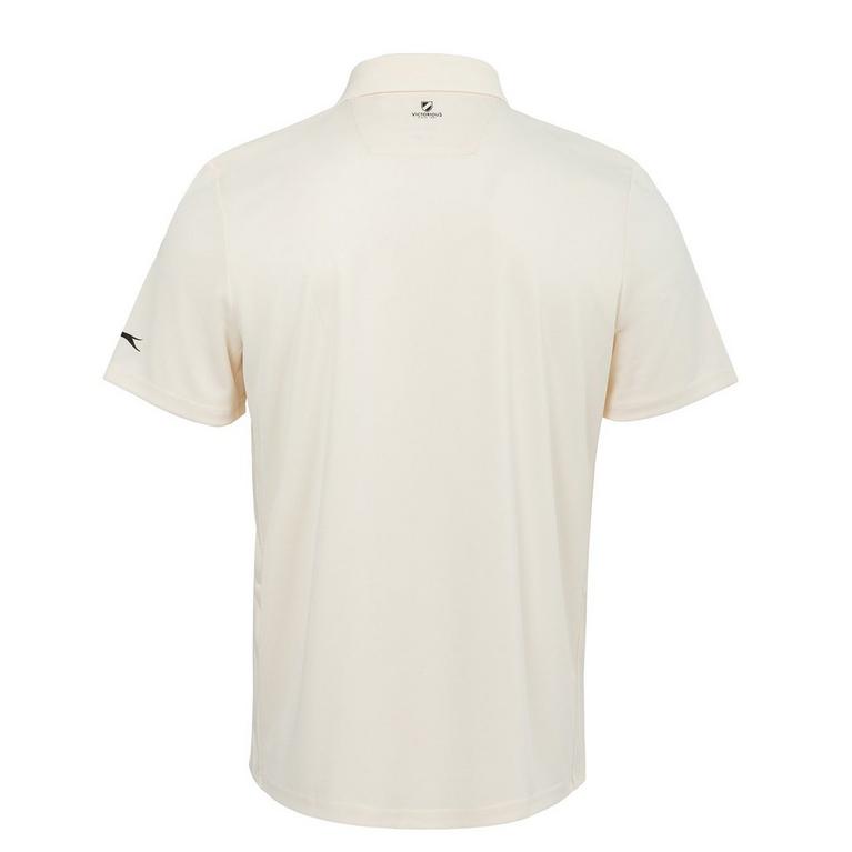 Crème - Slazenger - Short Sleeve Cricket Shirt Mens - 3