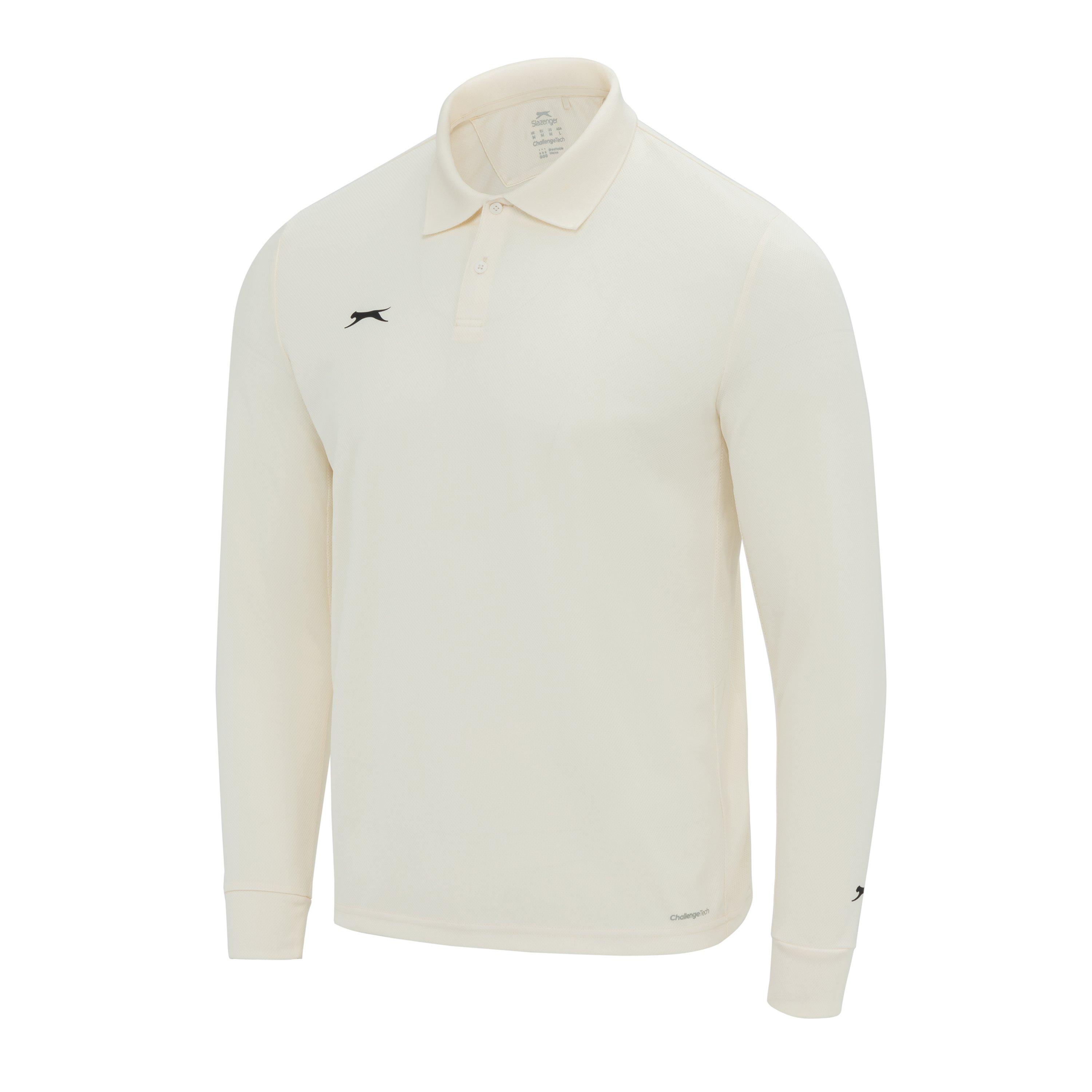 Crème - Slazenger - Length Sleeves Shirt Mens - 3