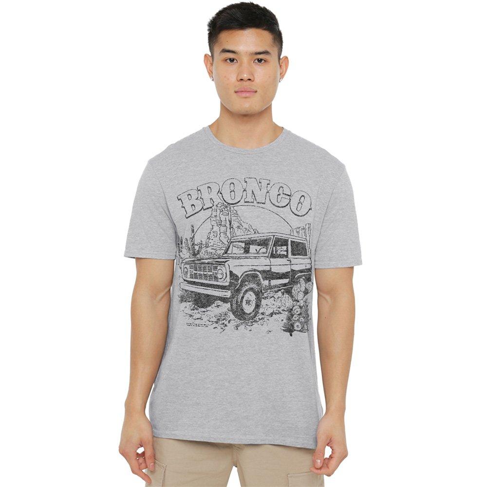 Light Grey - Ford - Ford Bronco Desert Black Mono T-Shirt Athletic He - 1
