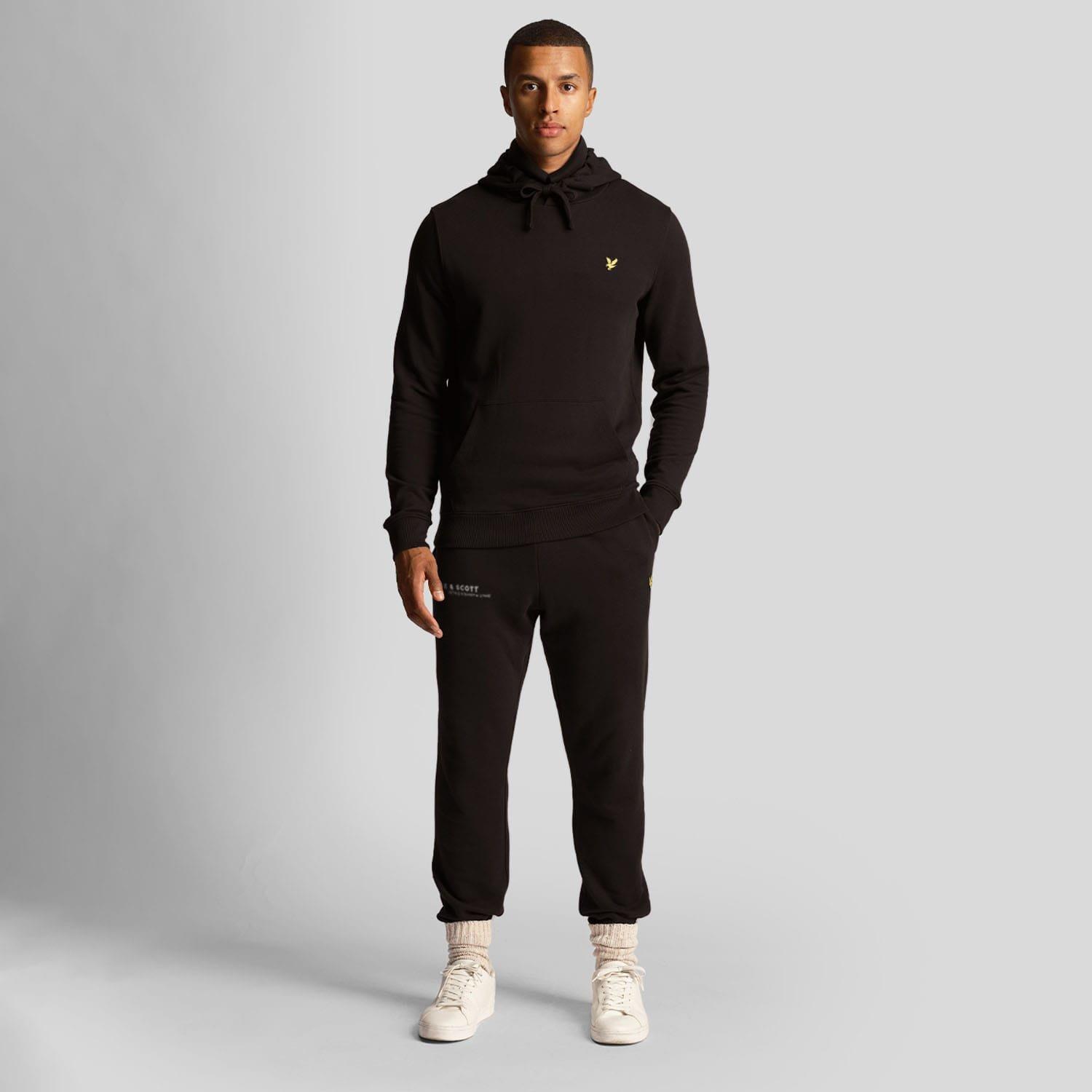 Black - Lyle and Scott - Co-Ordinate Print Slim Sweatpants - 1