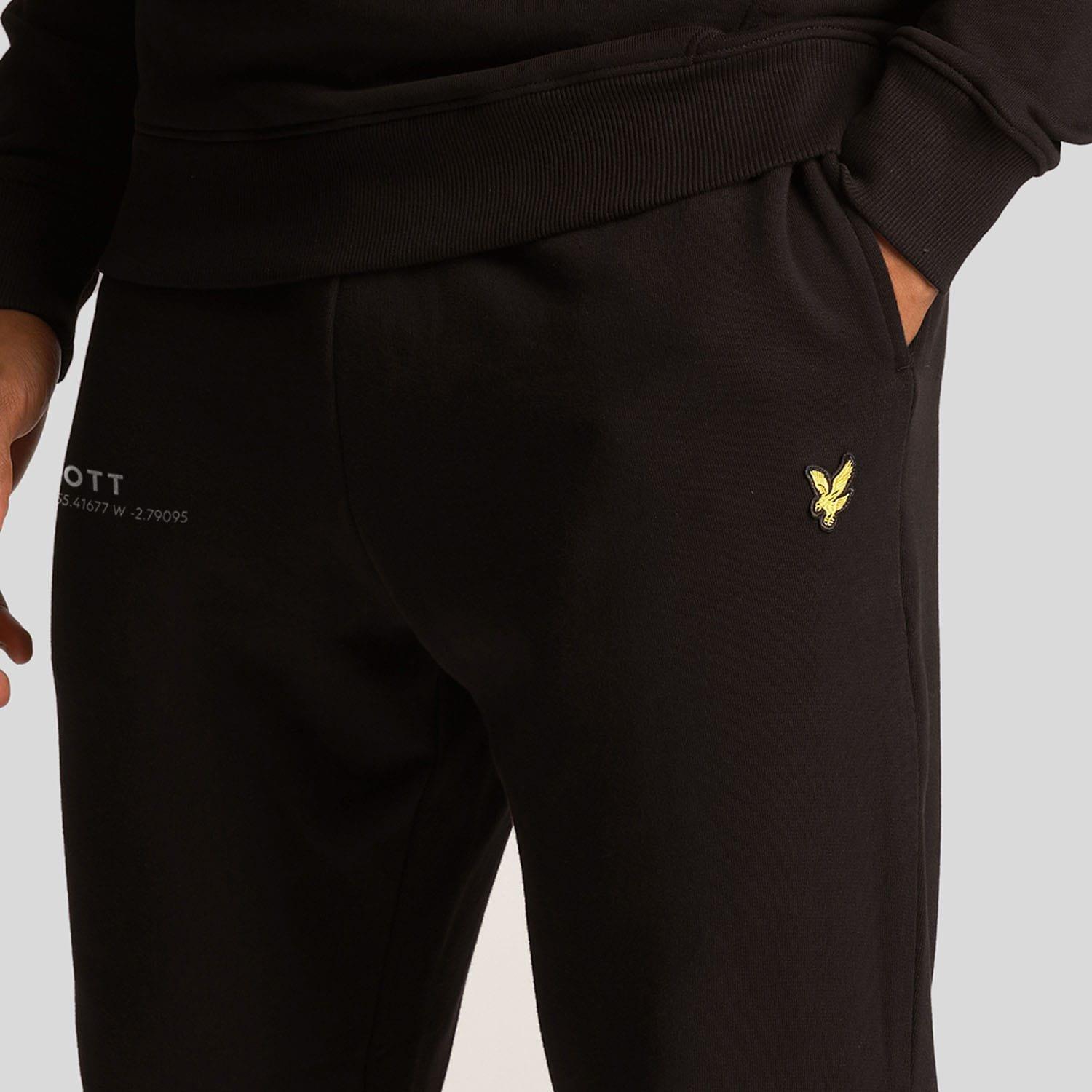 Black - Lyle and Scott - Co-Ordinate Print Slim Sweatpants - 4