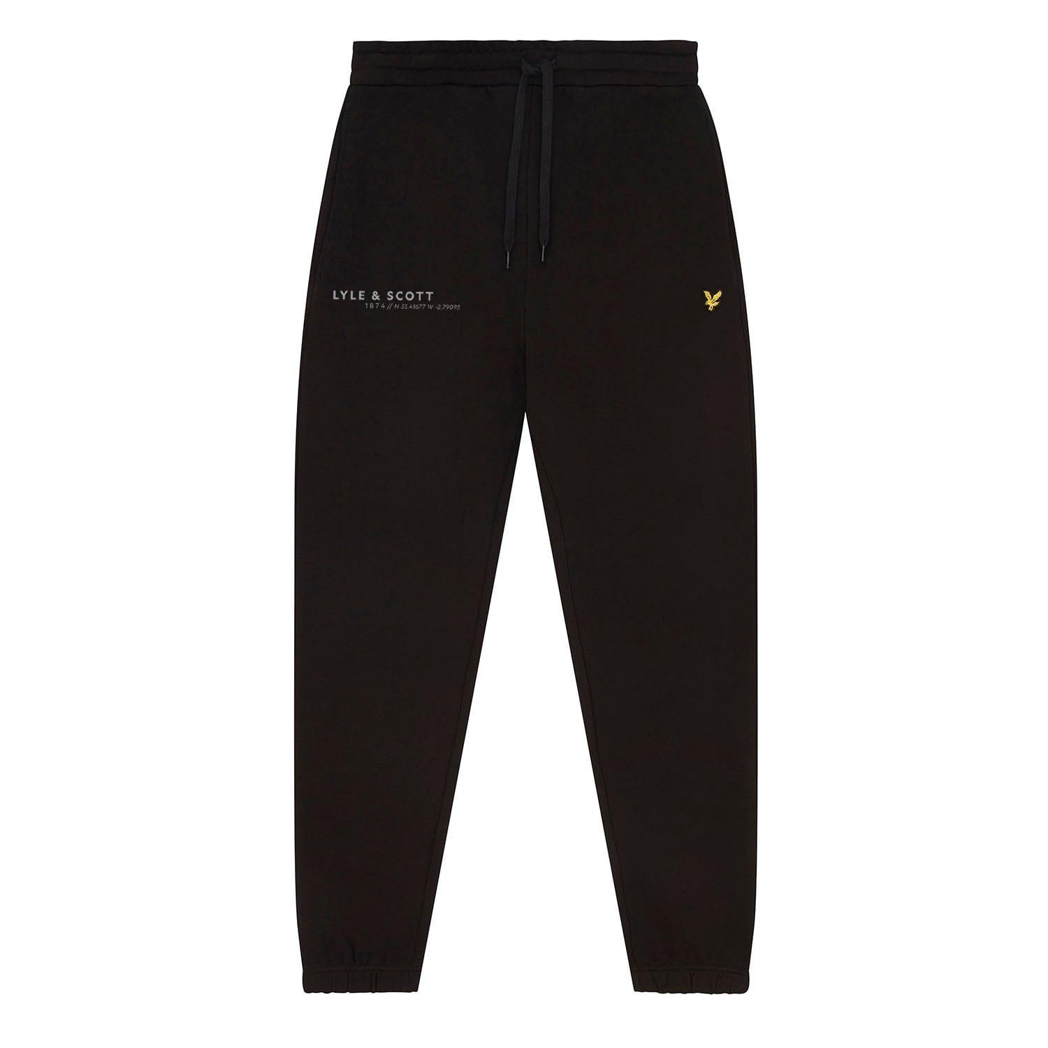 Black - Lyle and Scott - Co-Ordinate Print Slim Sweatpants - 5