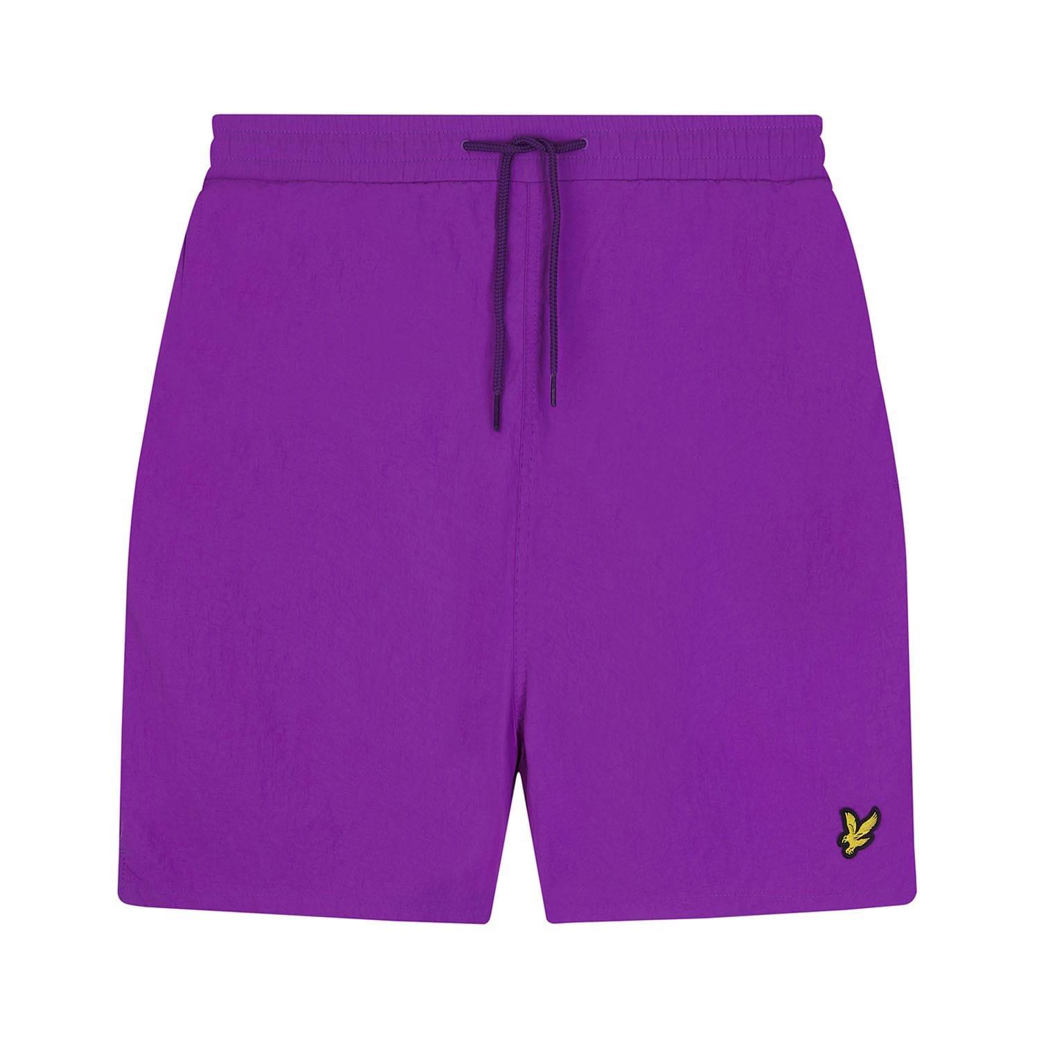 Purple - Lyle and Scott - Plain Swim Shorts