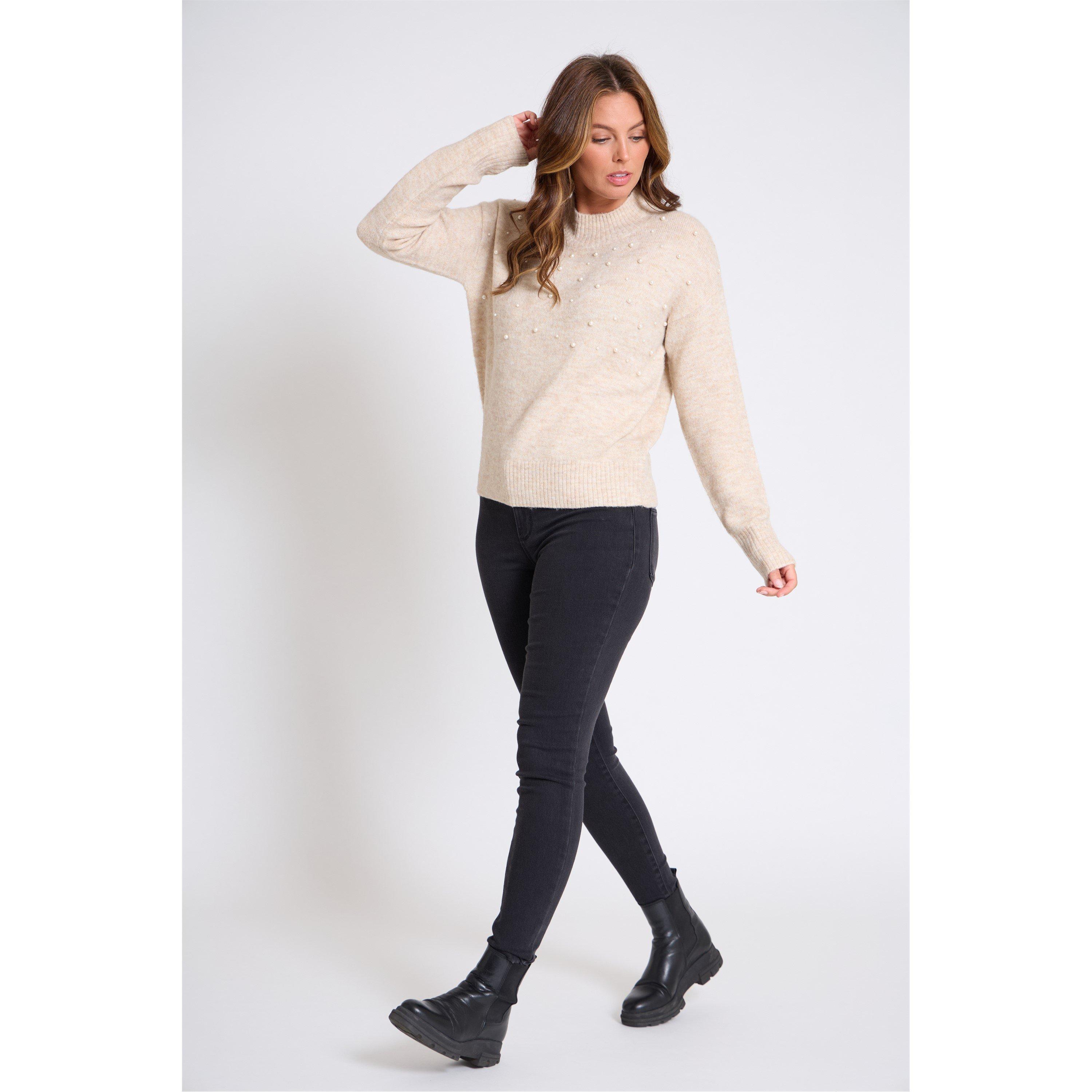 Cream - Be You - Women's Pearl Crew Neck Jumper - 2