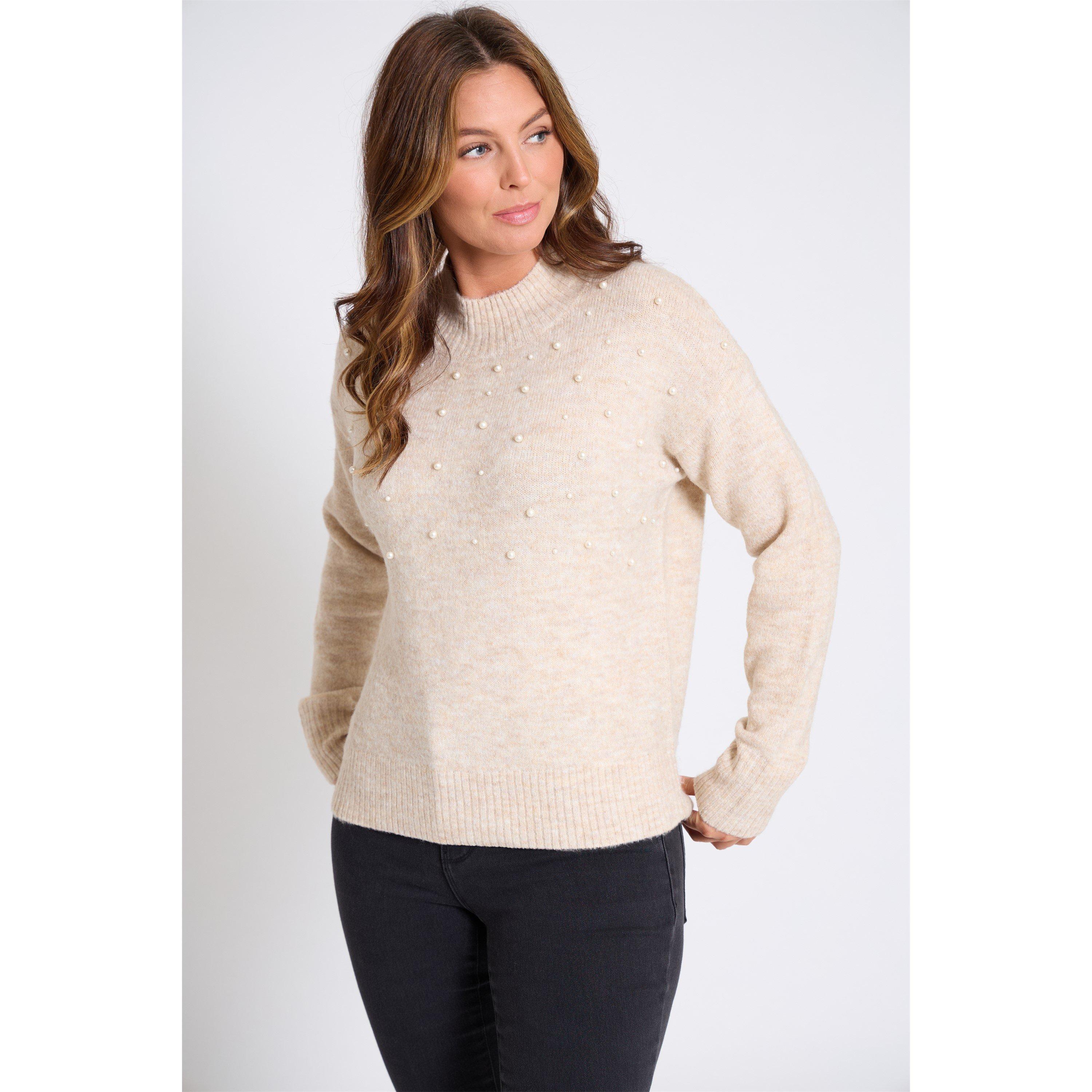Cream - Be You - Women's Pearl Crew Neck Jumper - 5
