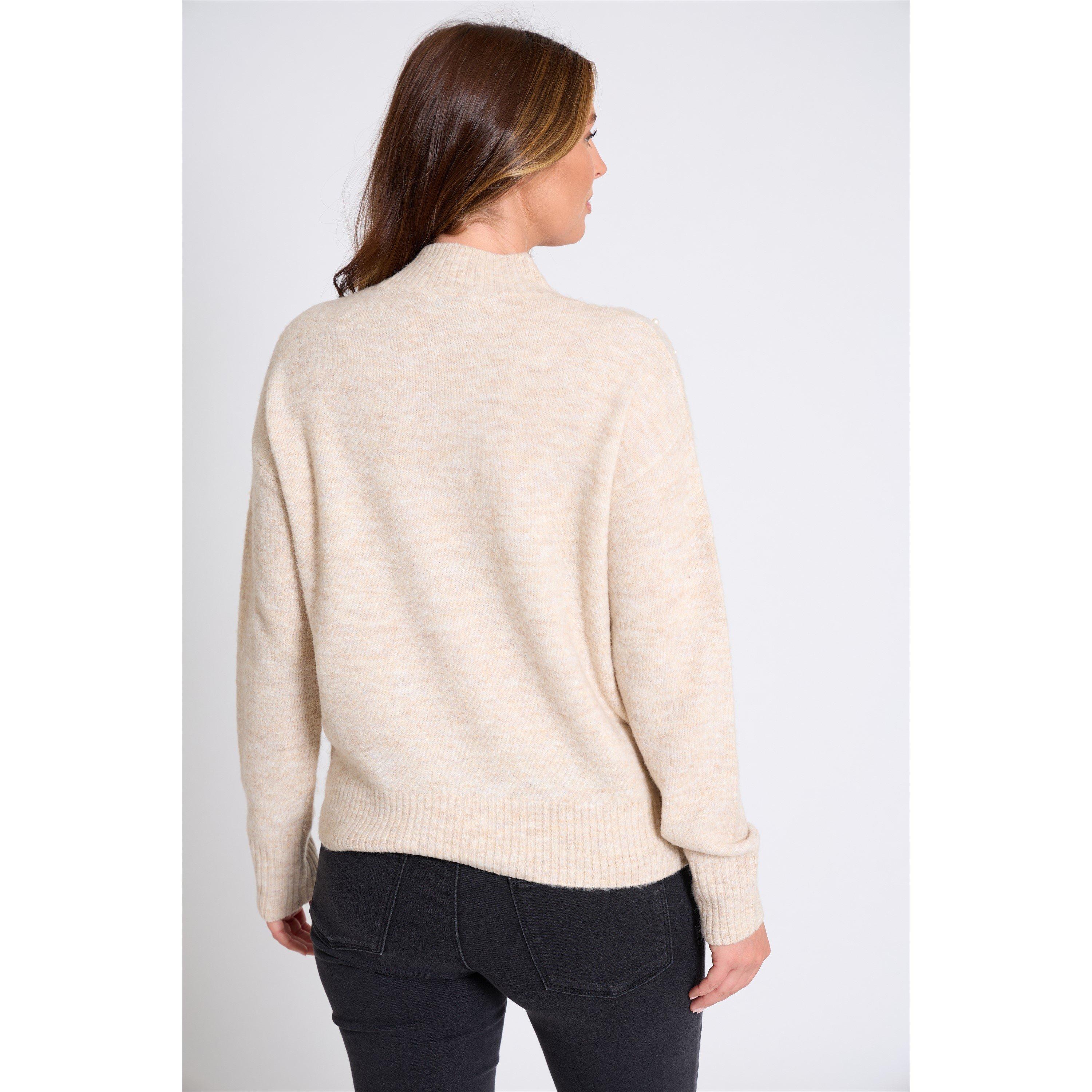 Cream - Be You - Women's Pearl Crew Neck Jumper - 3
