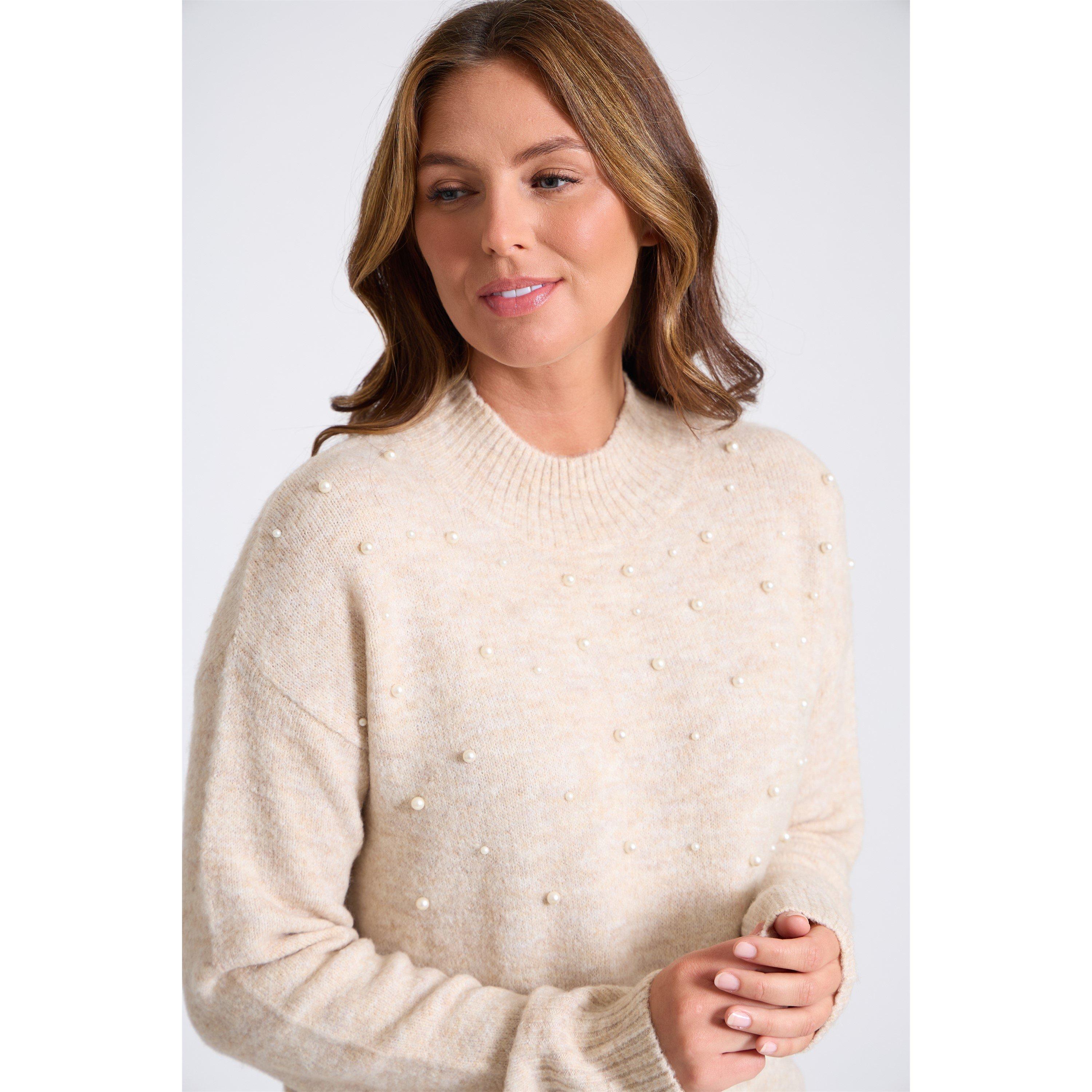 Cream - Be You - Women's Pearl Crew Neck Jumper - 4